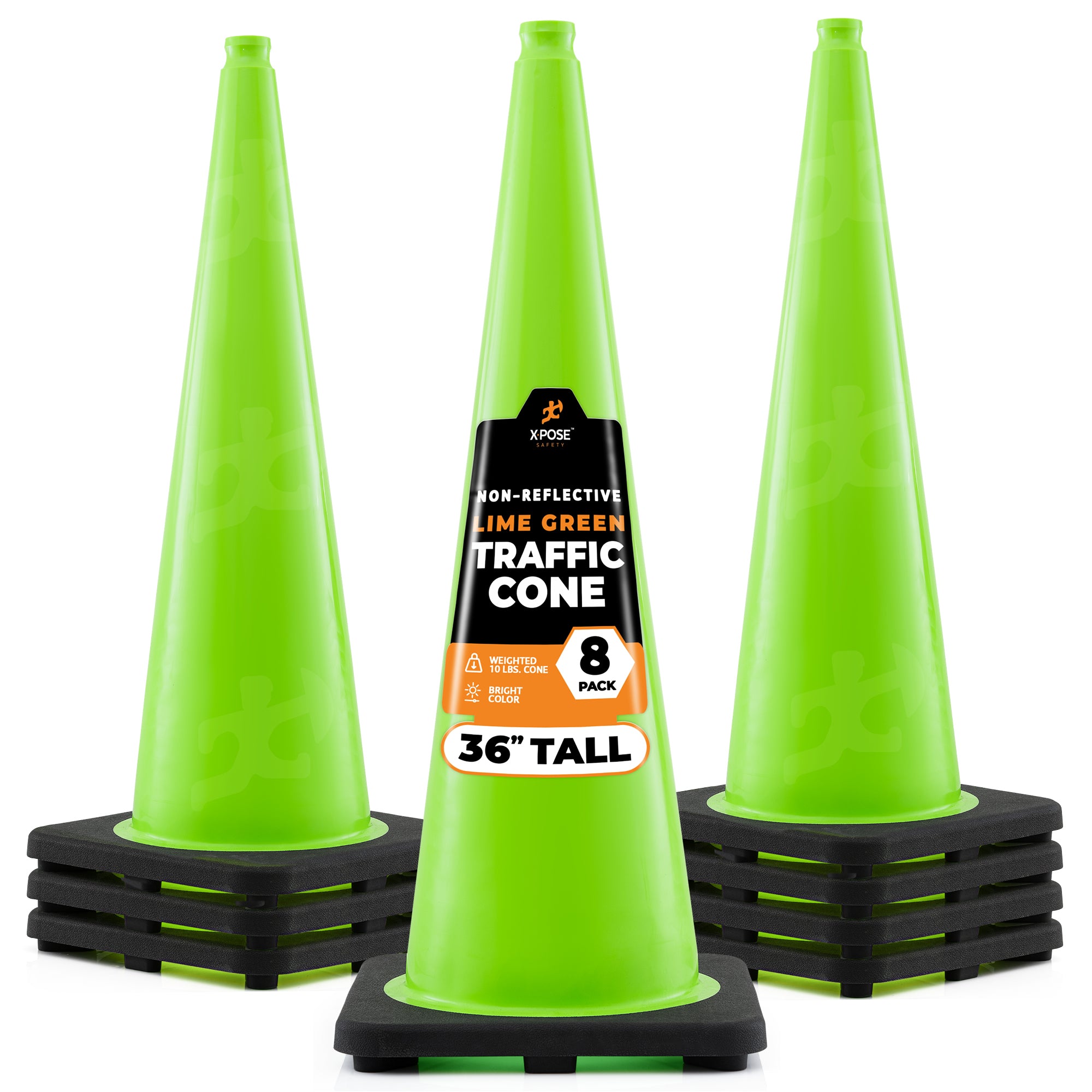 36" Lime Traffic Cone