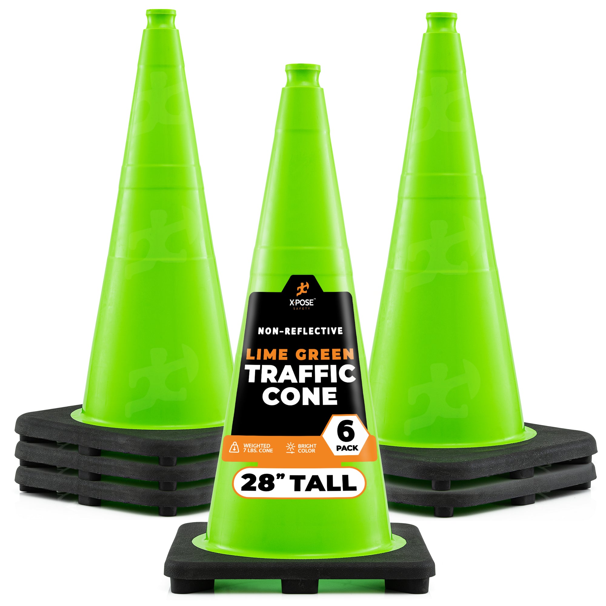 28" Lime Traffic Cone