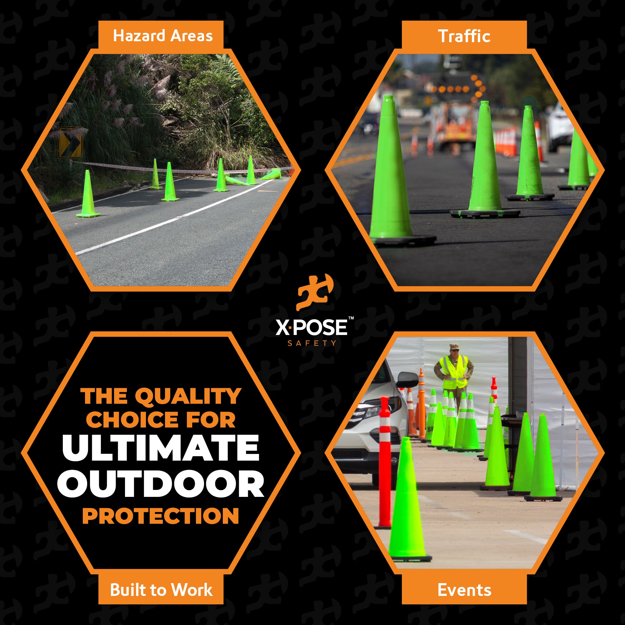 36" Lime Traffic Cone