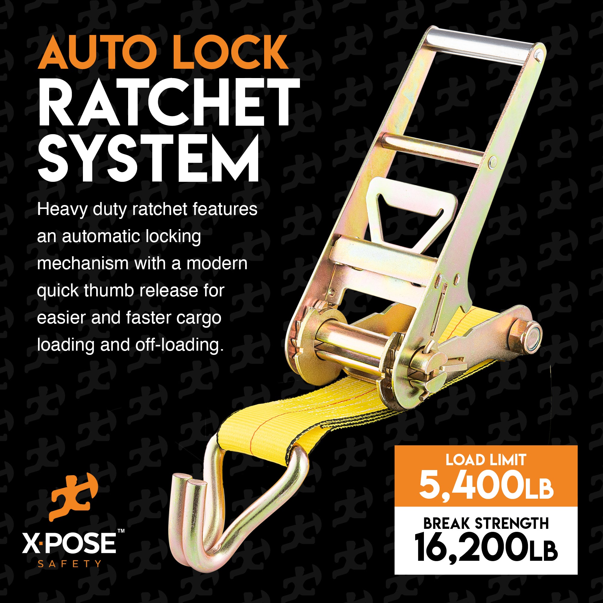 Heavy Duty Tie Down Ratchet Straps