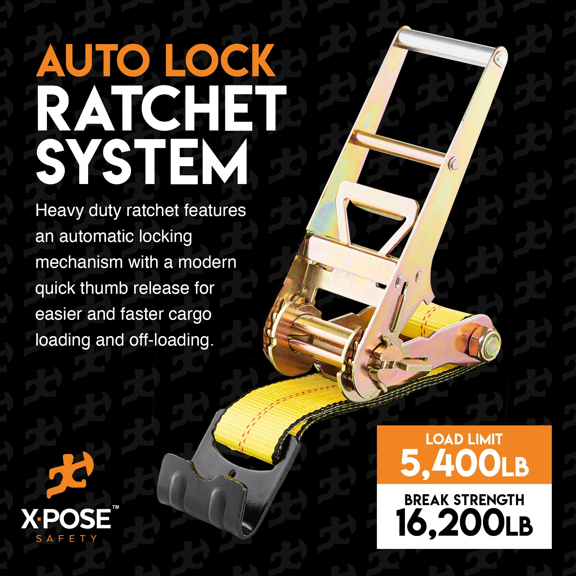 Heavy Duty Tie Down Ratchet Straps