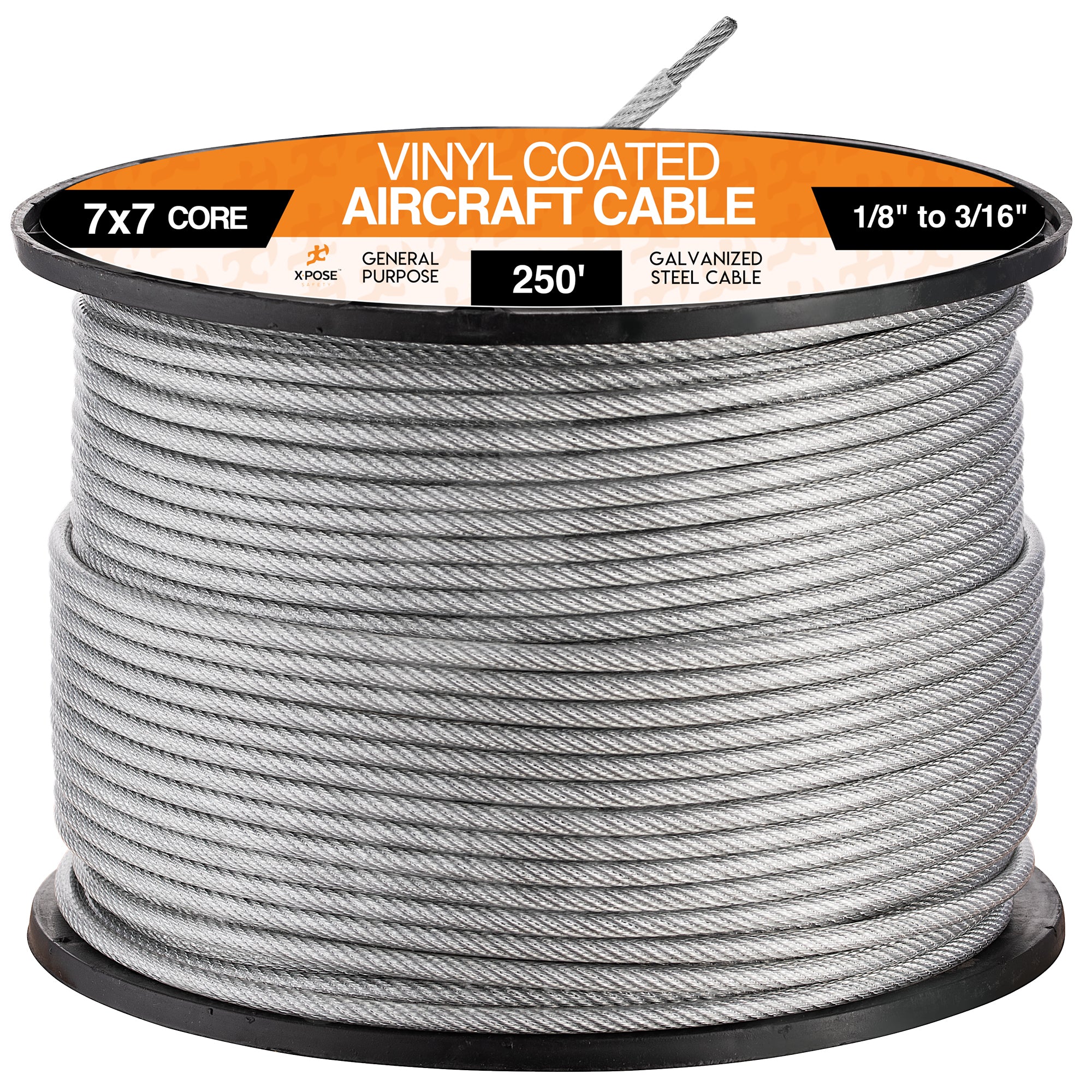 Vinyl Coated Galvanized Steel Aircraft Cable Wire