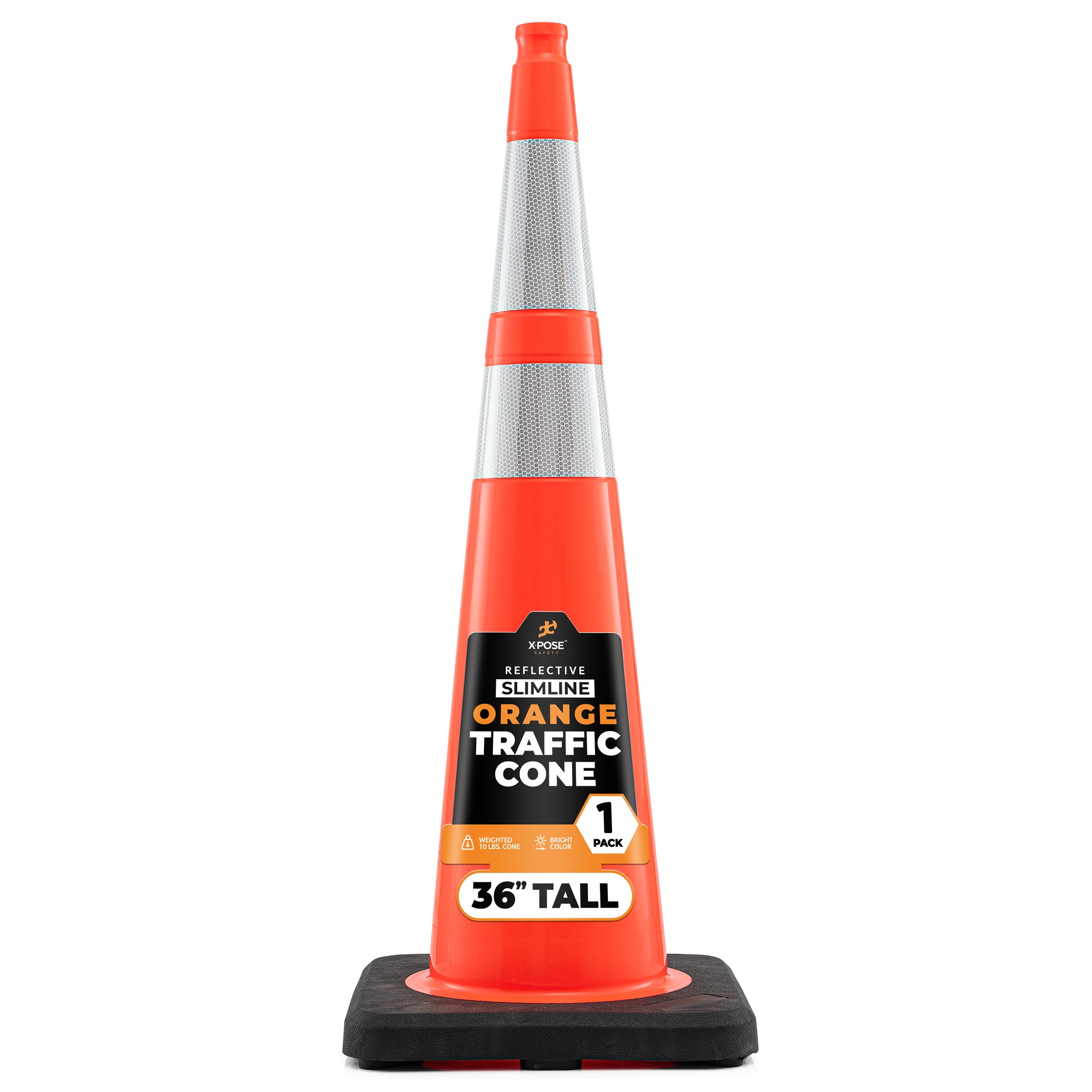 36" Slimline Orange Traffic Cone