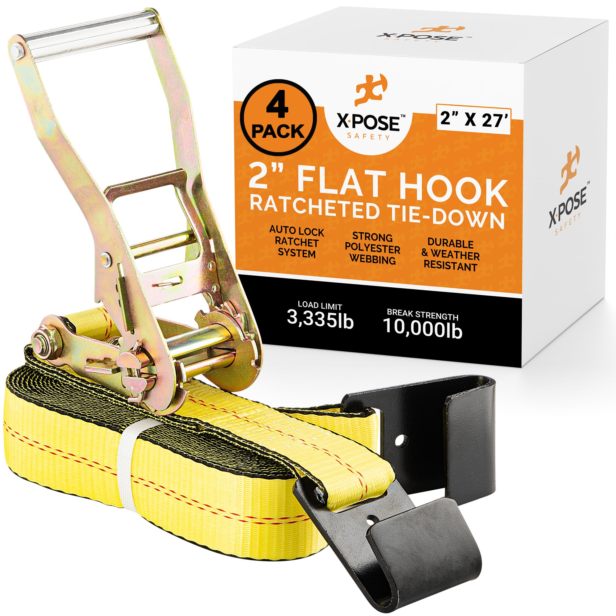 Heavy Duty Tie Down Ratchet Straps