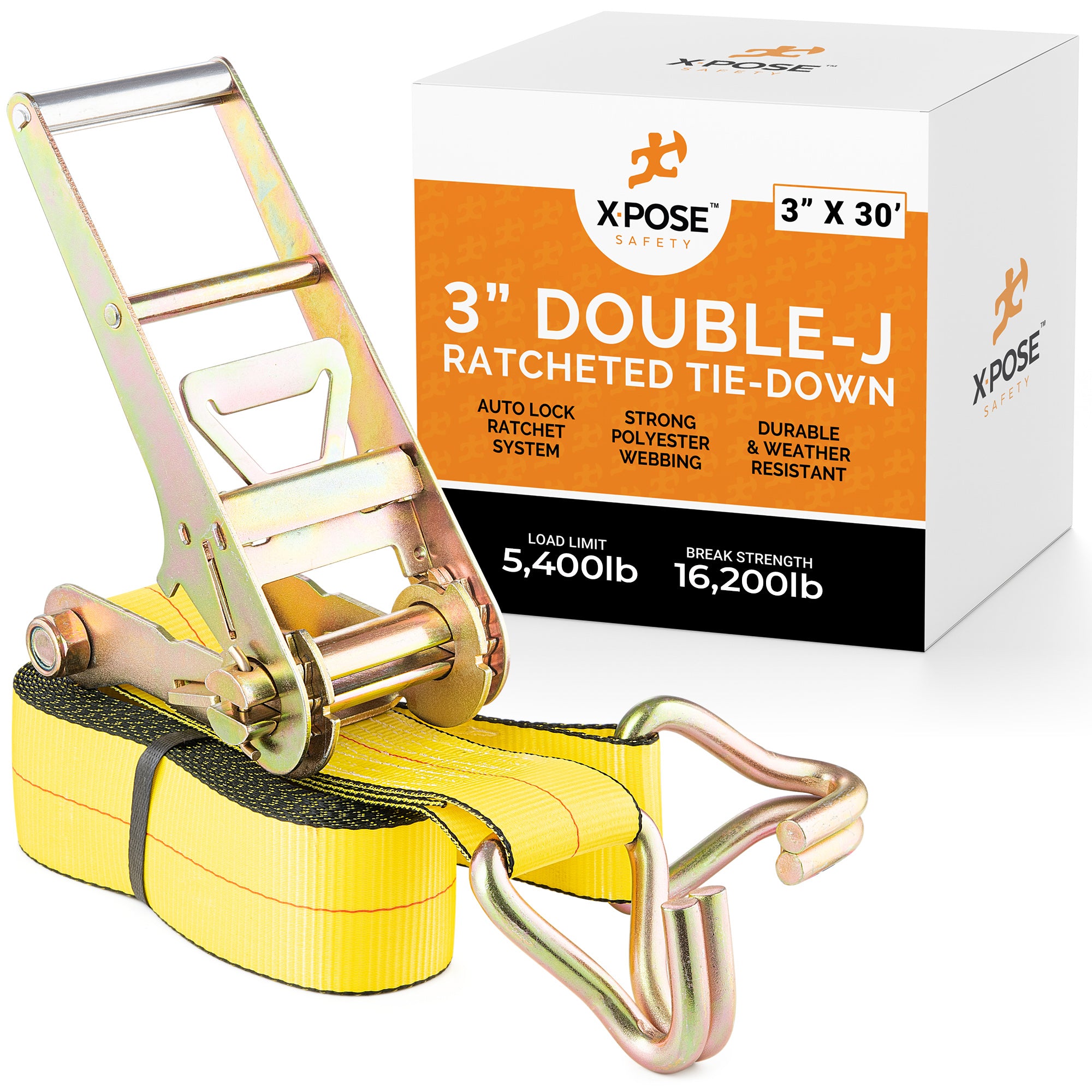 Heavy Duty Tie Down Ratchet Straps