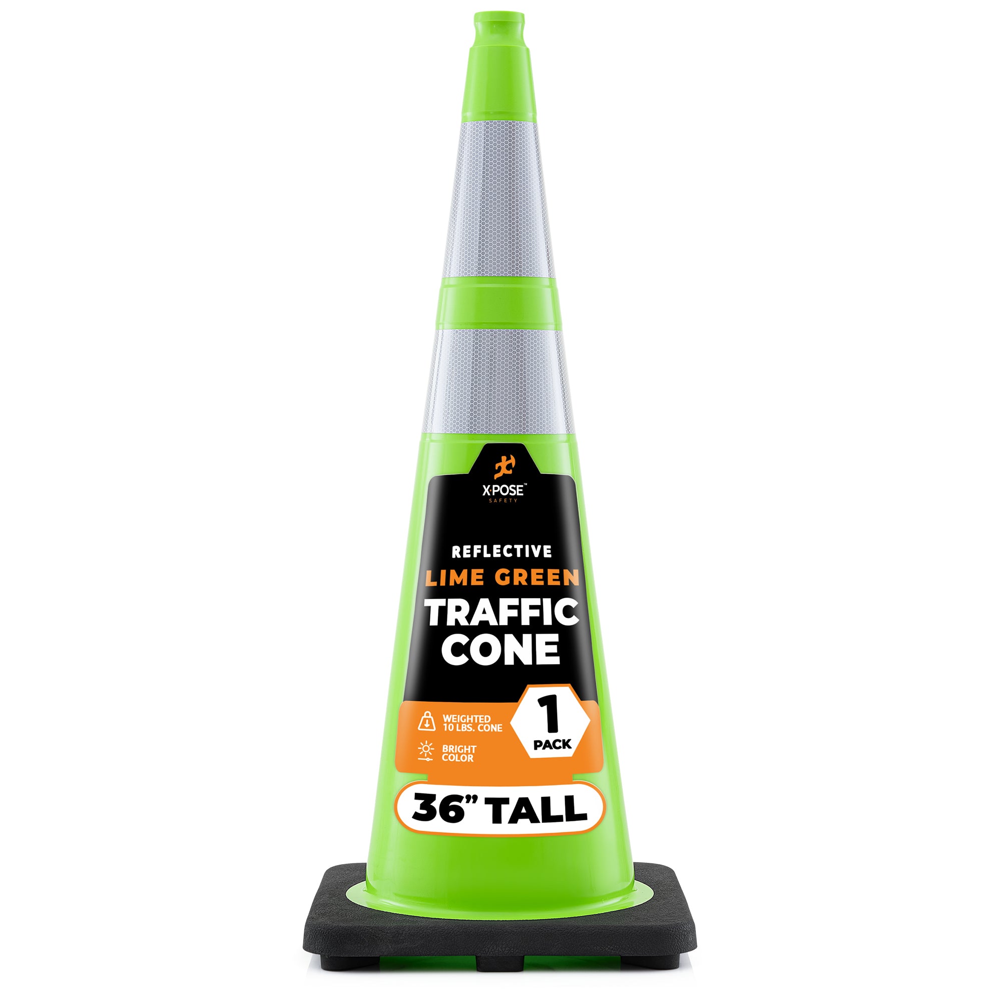 36" Lime Traffic Cone