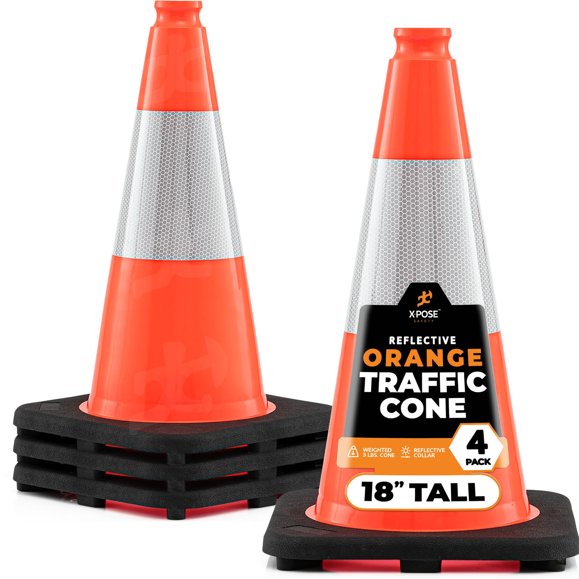 18" Orange Traffic Cone