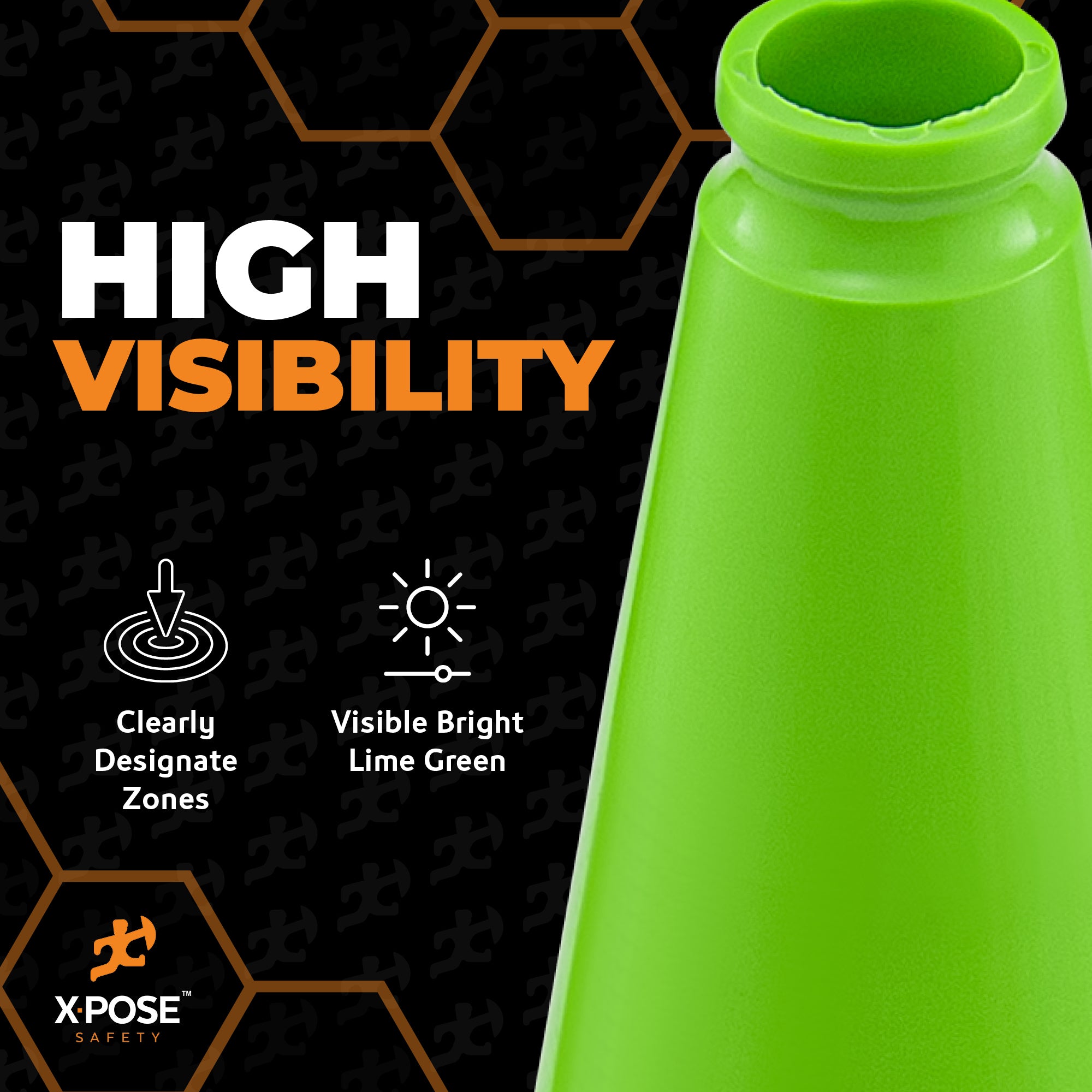 18" Lime Traffic Cone