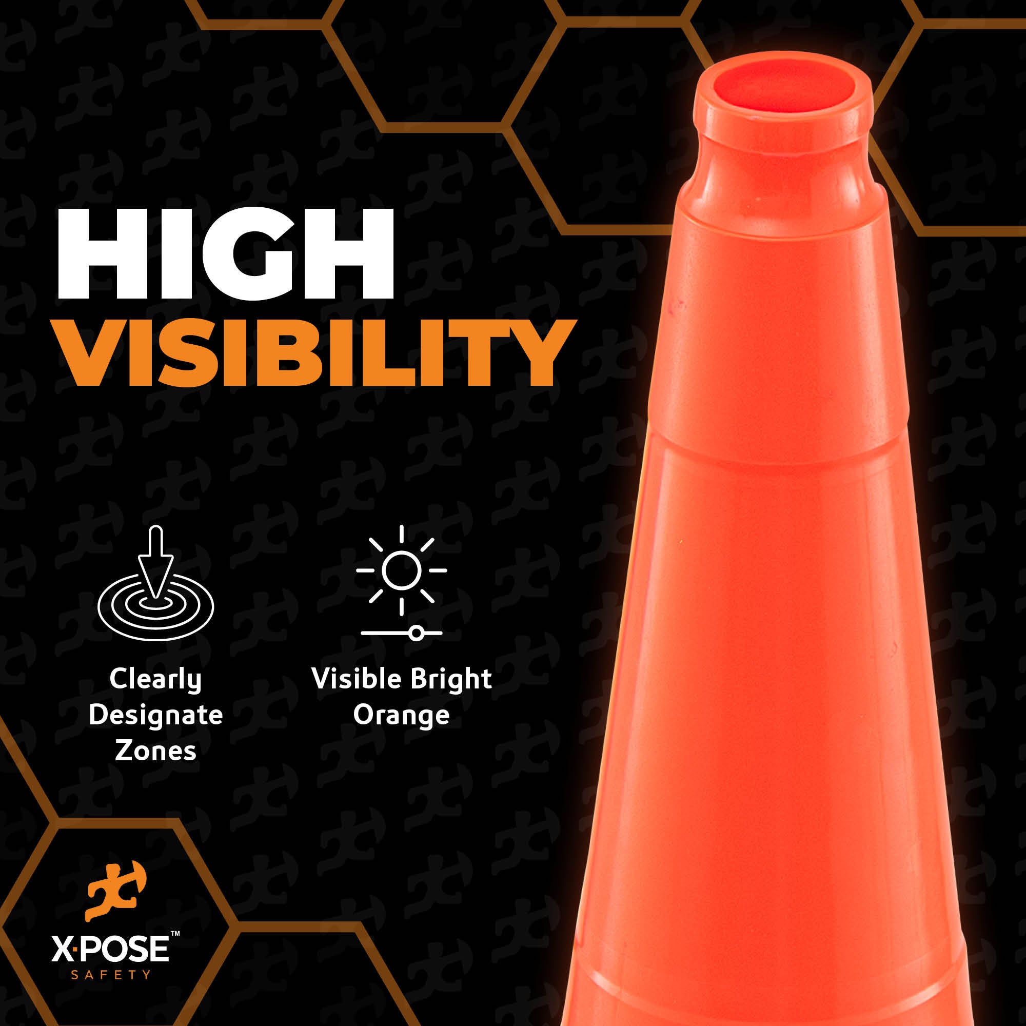 36" Orange Traffic Cone