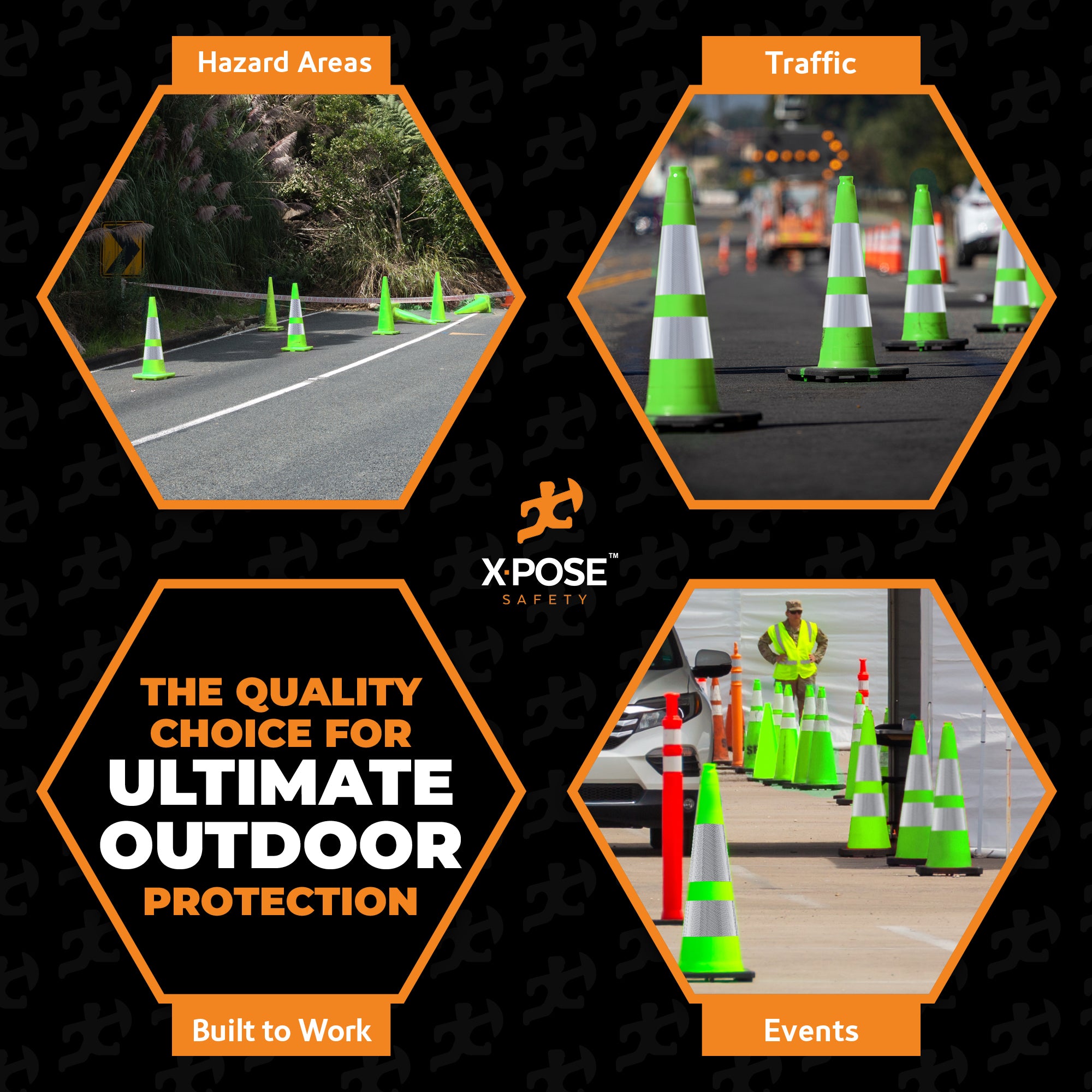36" Lime Traffic Cone