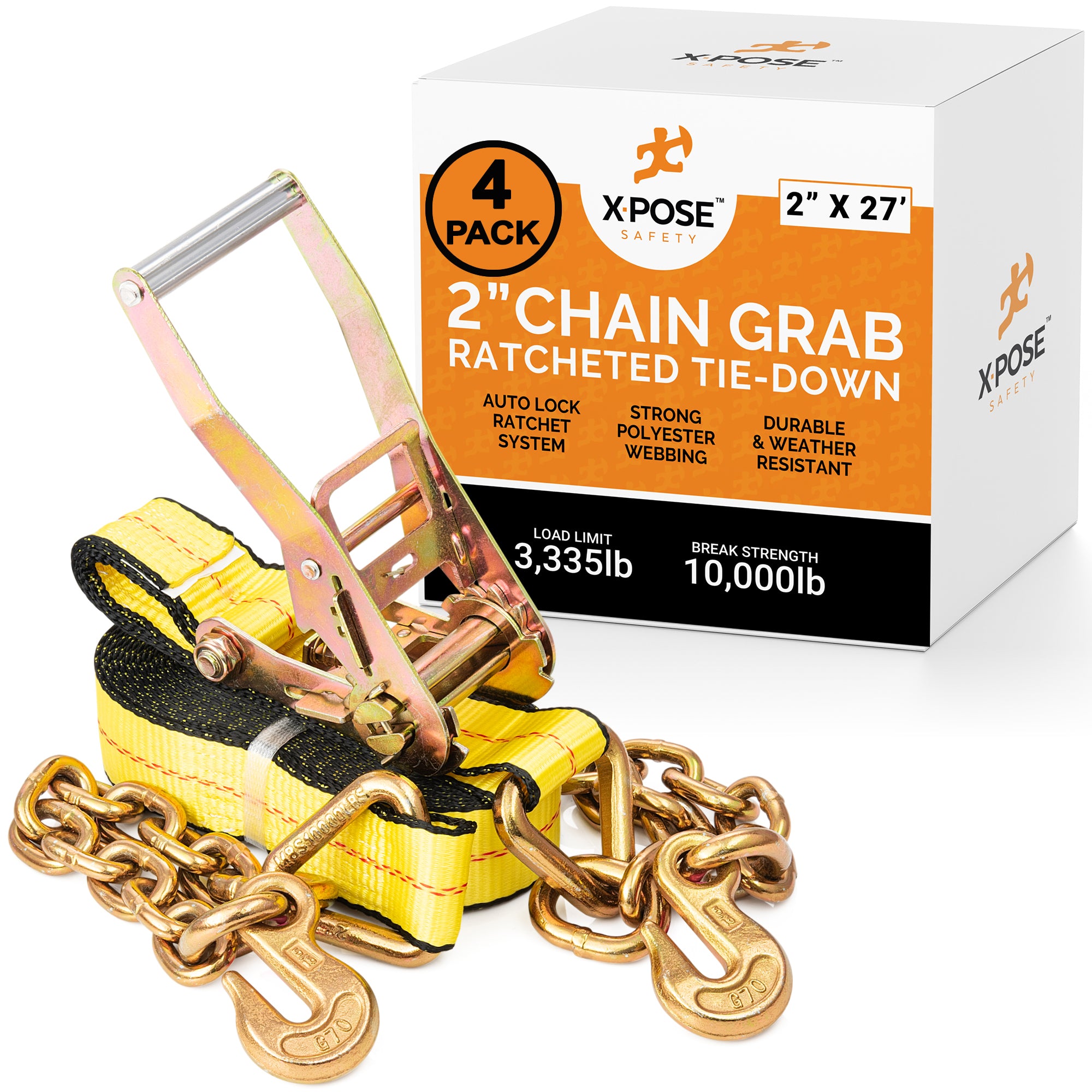 Heavy Duty Tie Down Ratchet Straps