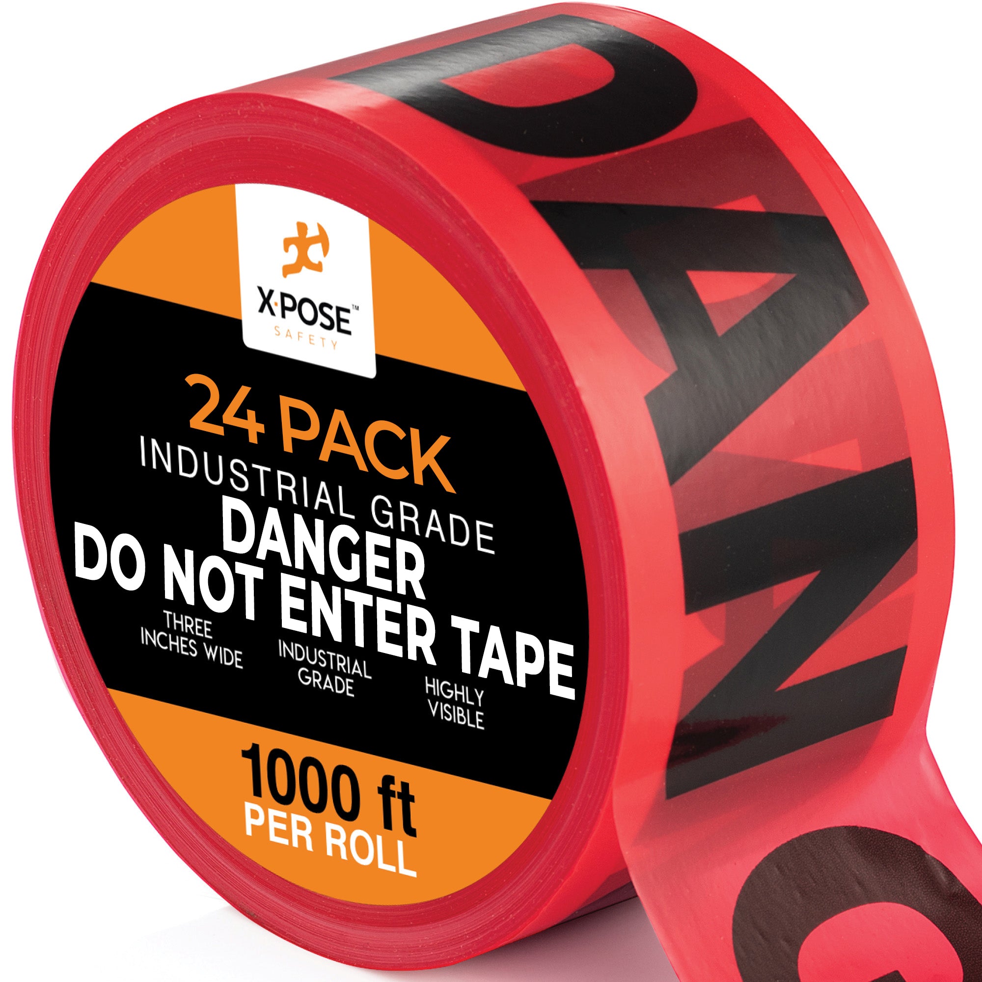 3" Barricade Tape Roll 1000 FT