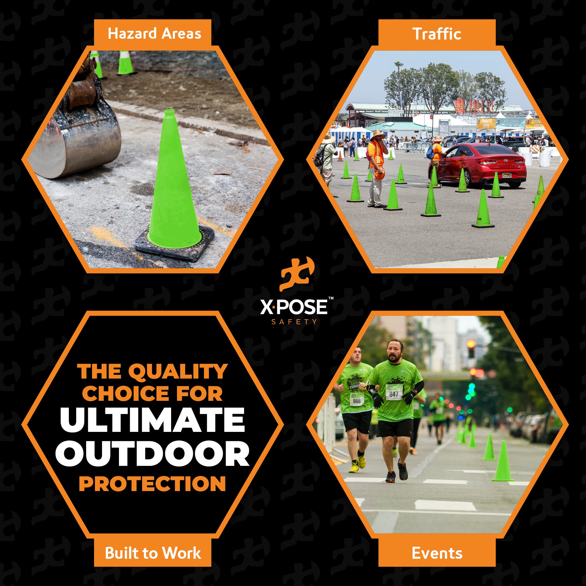 28" Lime Traffic Cone