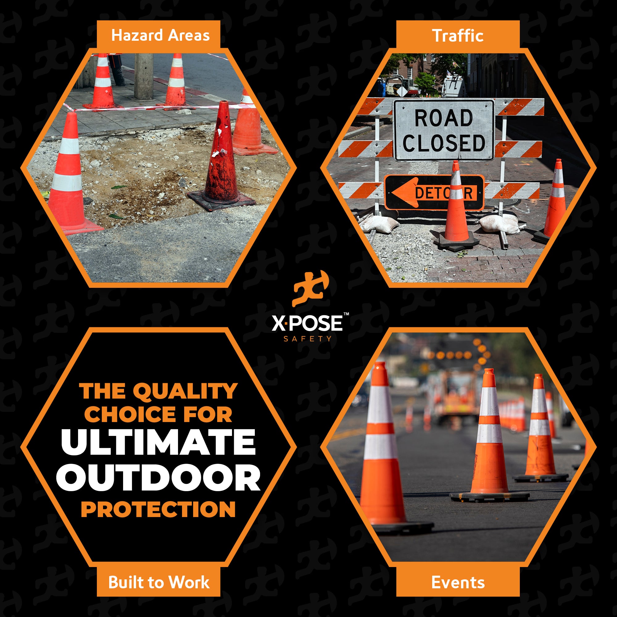 28" Slimline Orange Traffic Cone