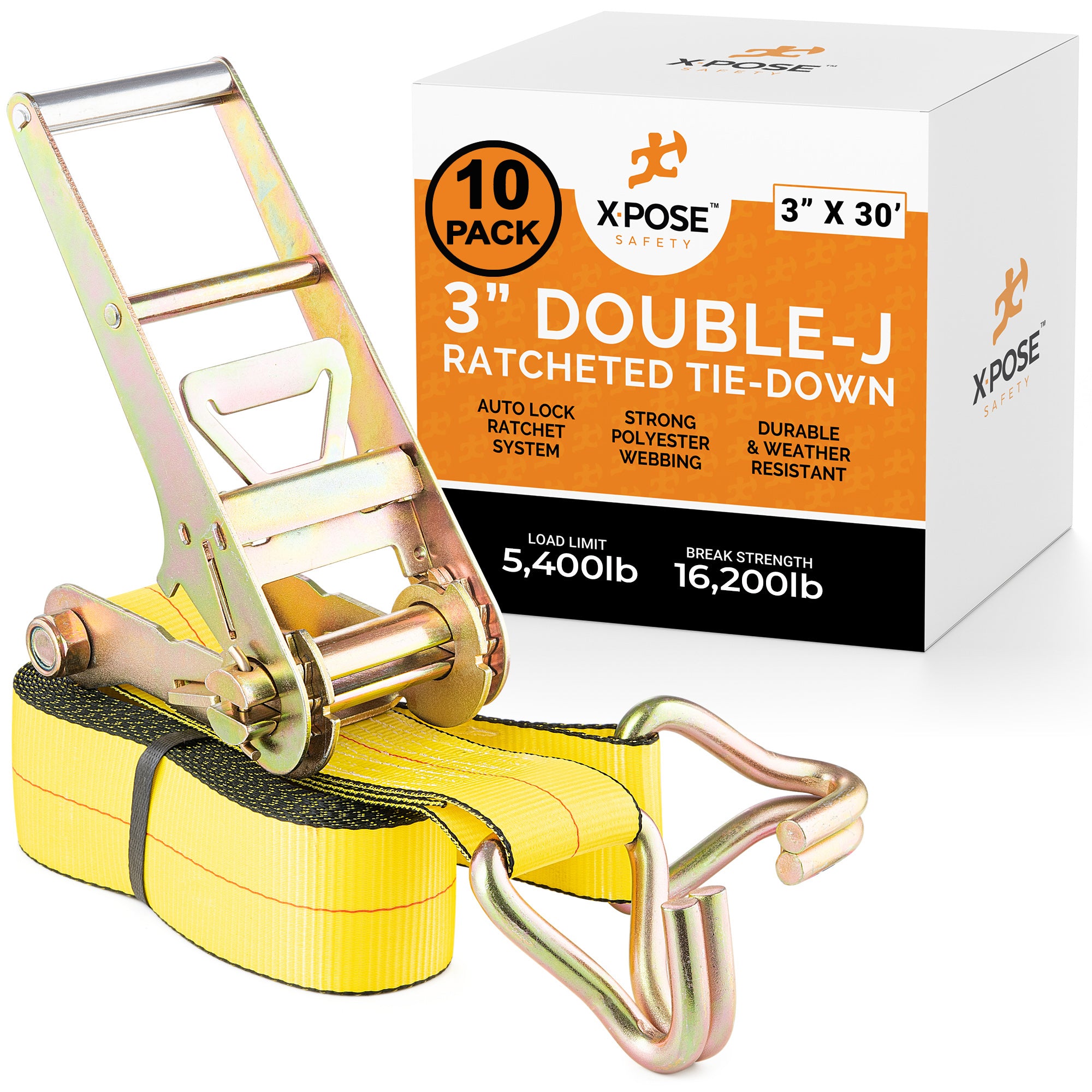 Heavy Duty Tie Down Ratchet Straps