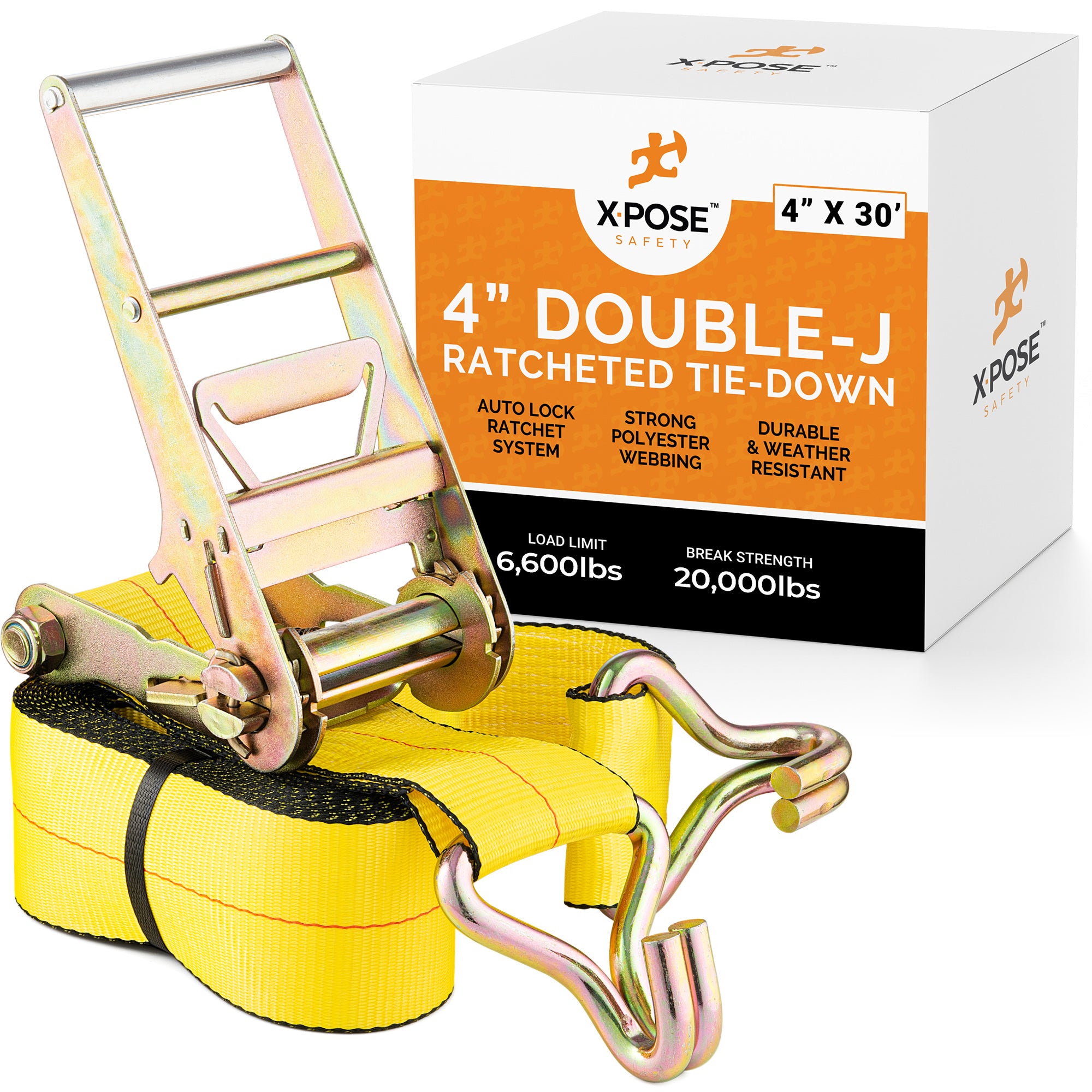 Heavy Duty Tie Down Ratchet Straps