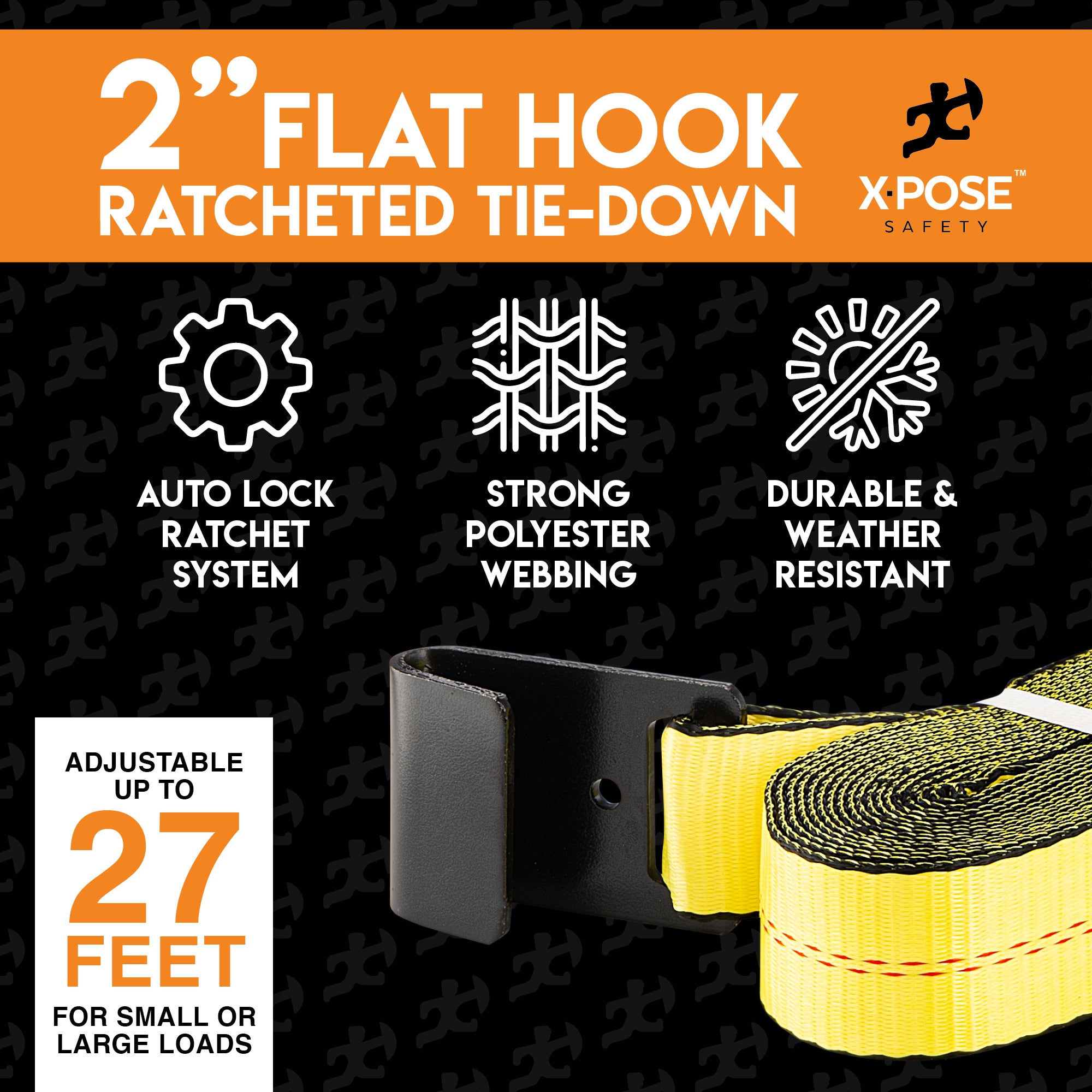 Heavy Duty Tie Down Ratchet Straps