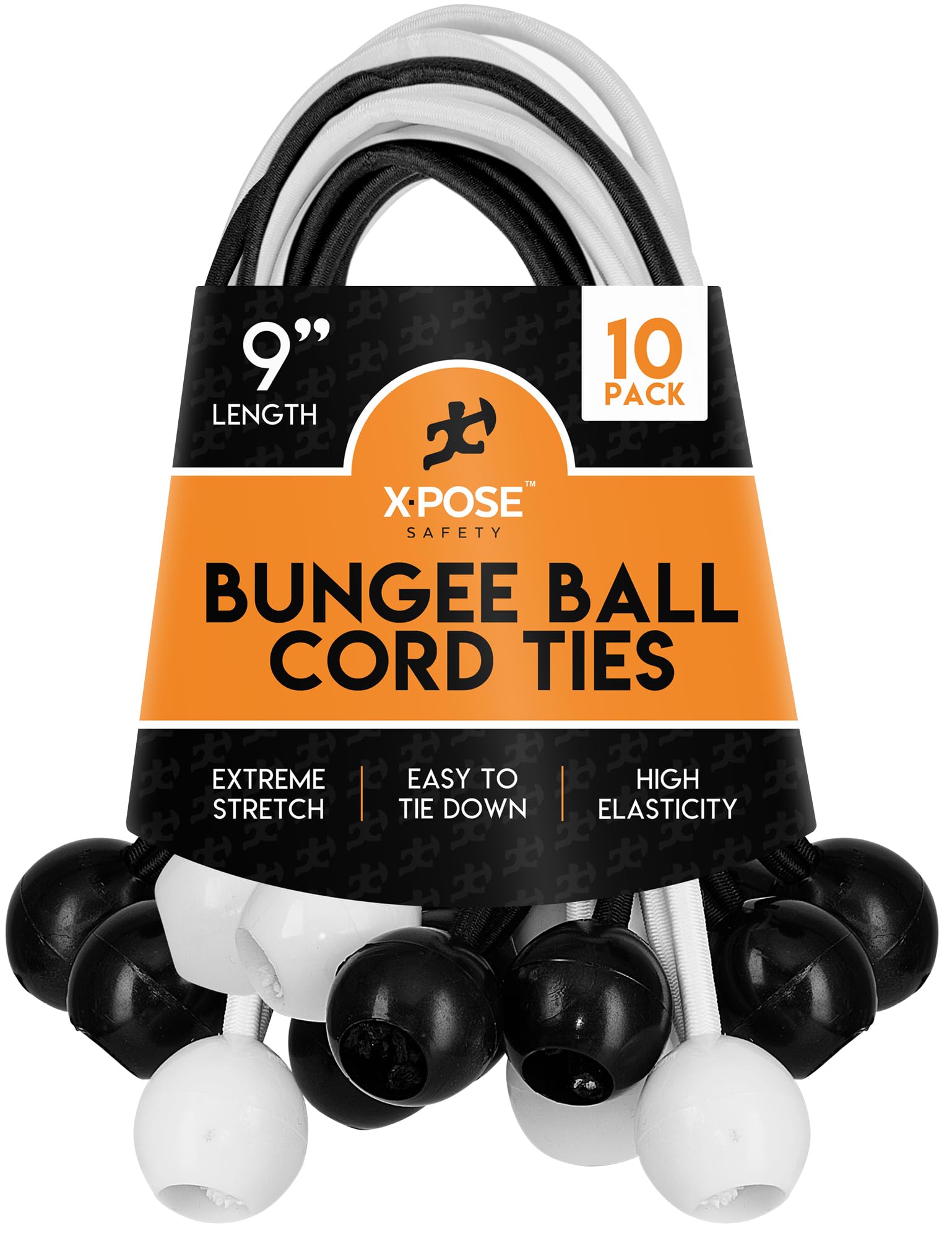 Heavy Duty Ball Bungees With Cord Ties
