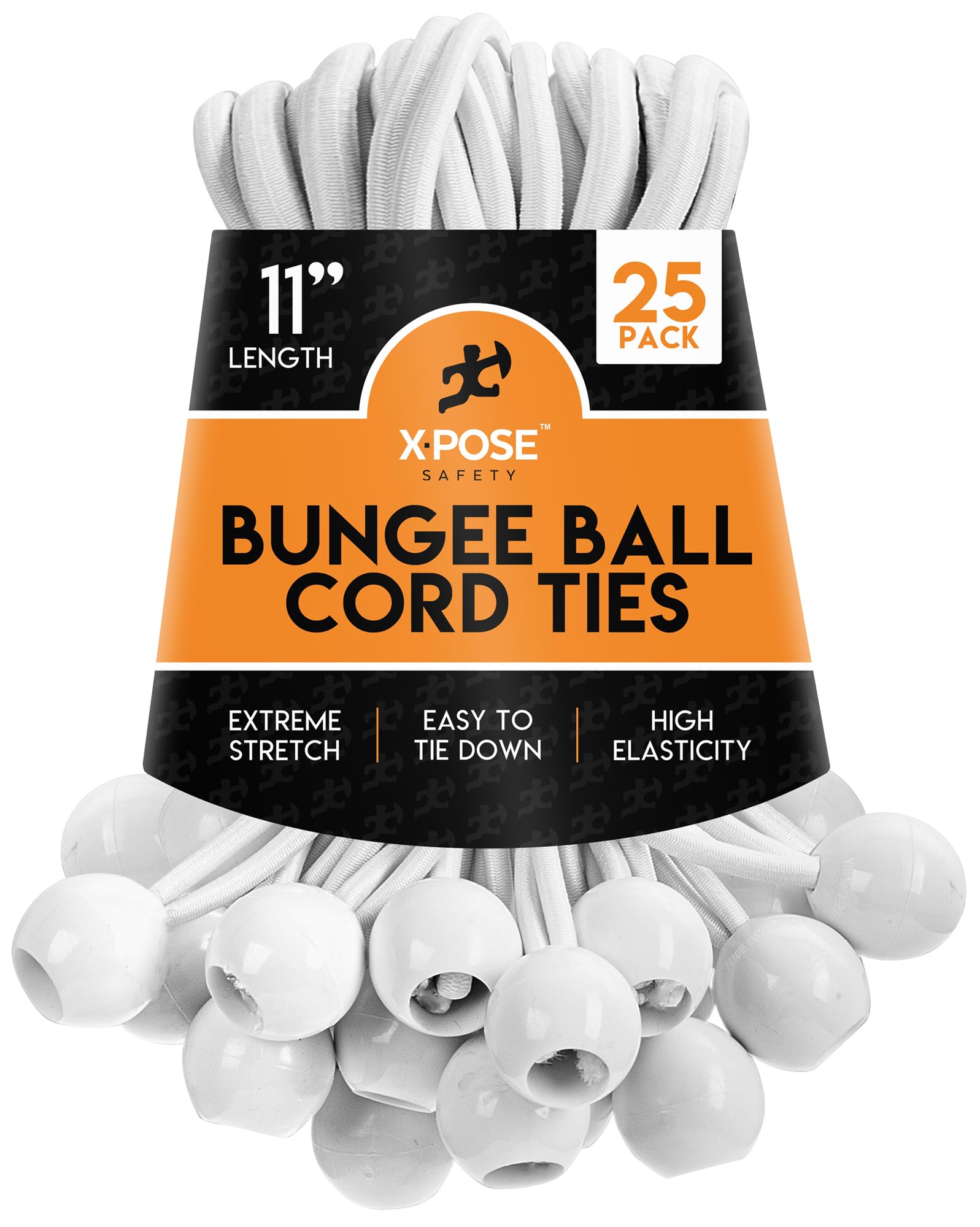 Heavy Duty Ball Bungees With Cord Ties