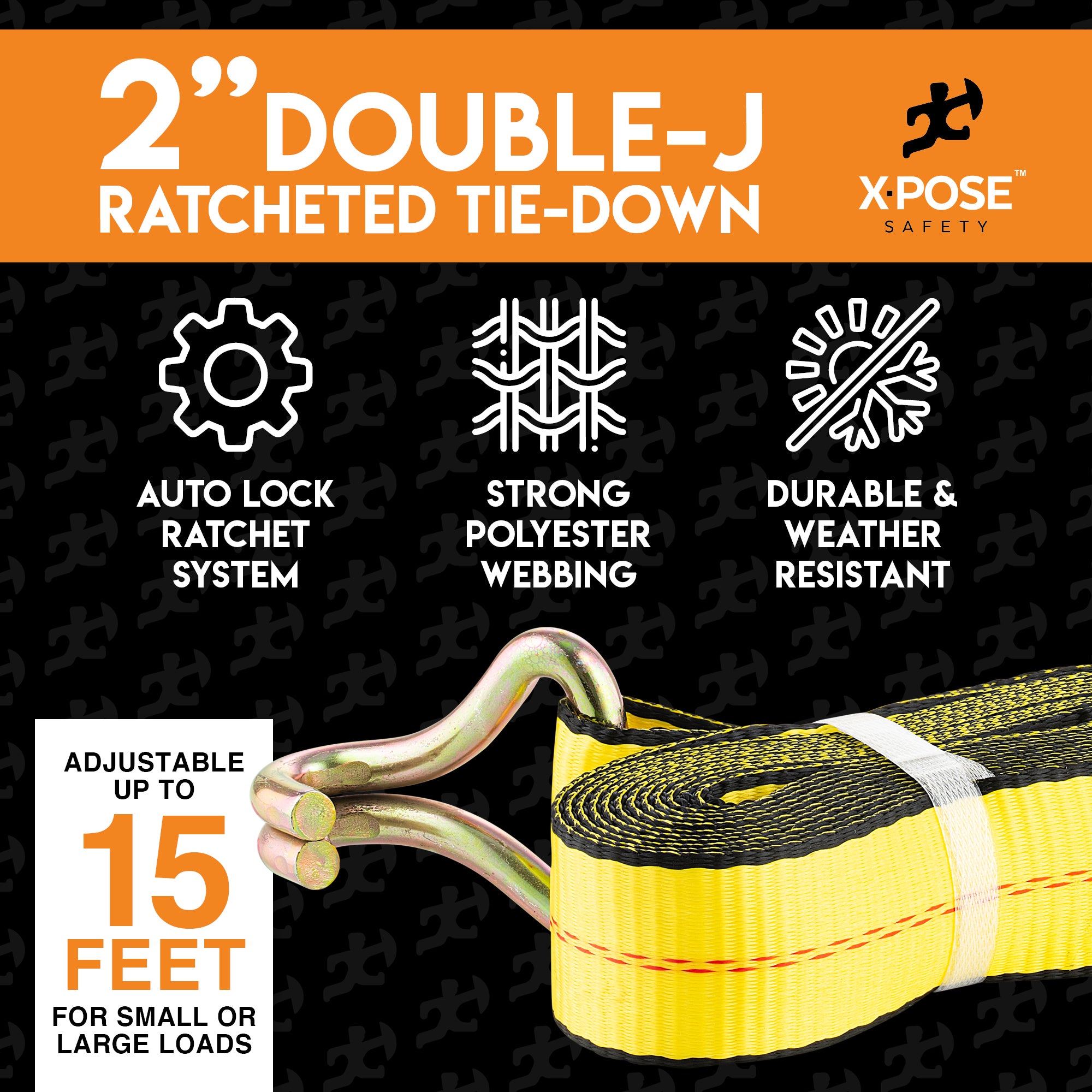 Heavy Duty Tie Down Ratchet Straps