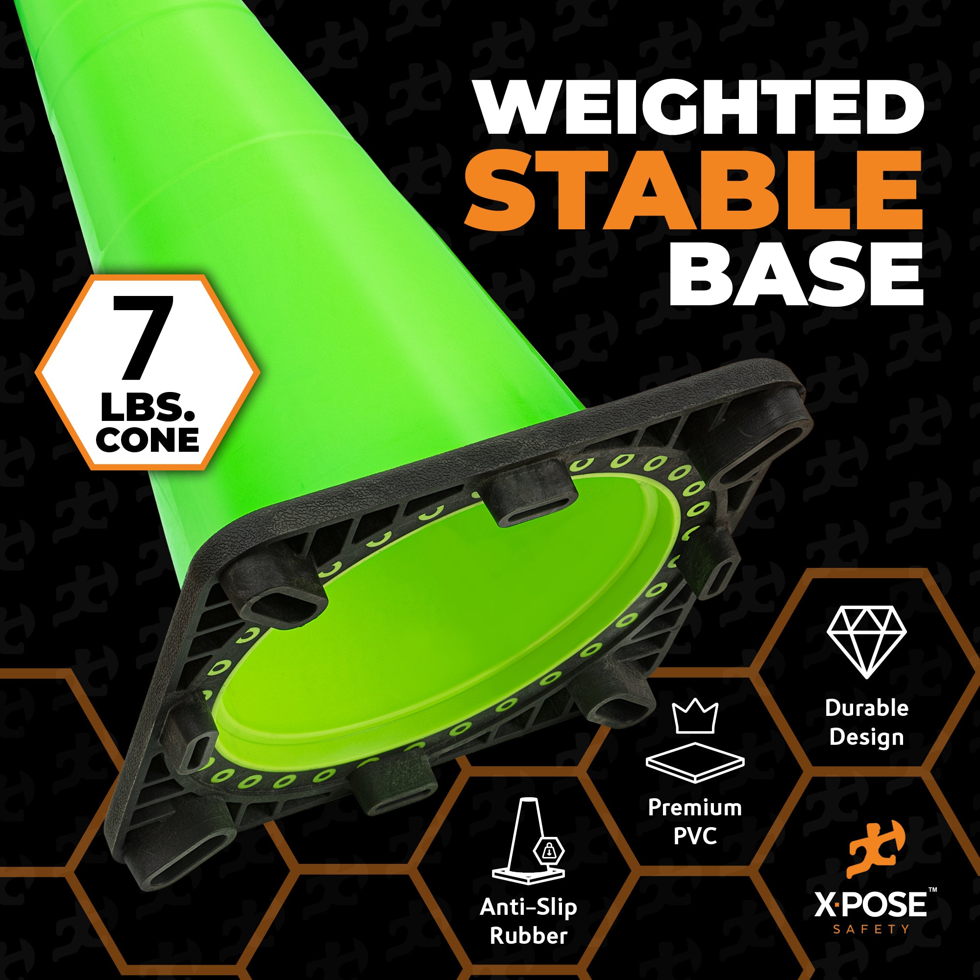 28" Lime Traffic Cone