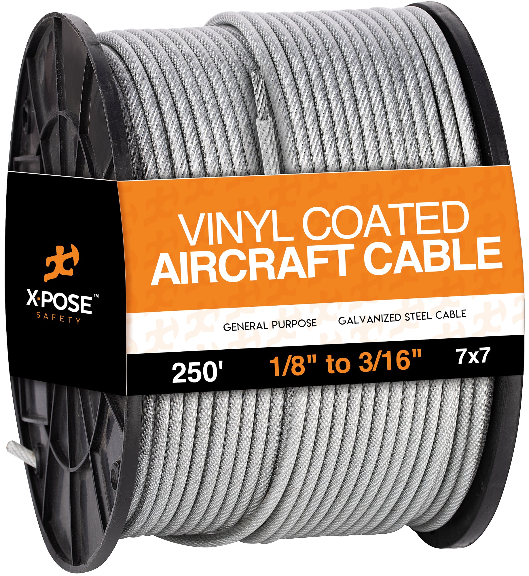 Vinyl Coated Galvanized Steel Aircraft Cable Wire