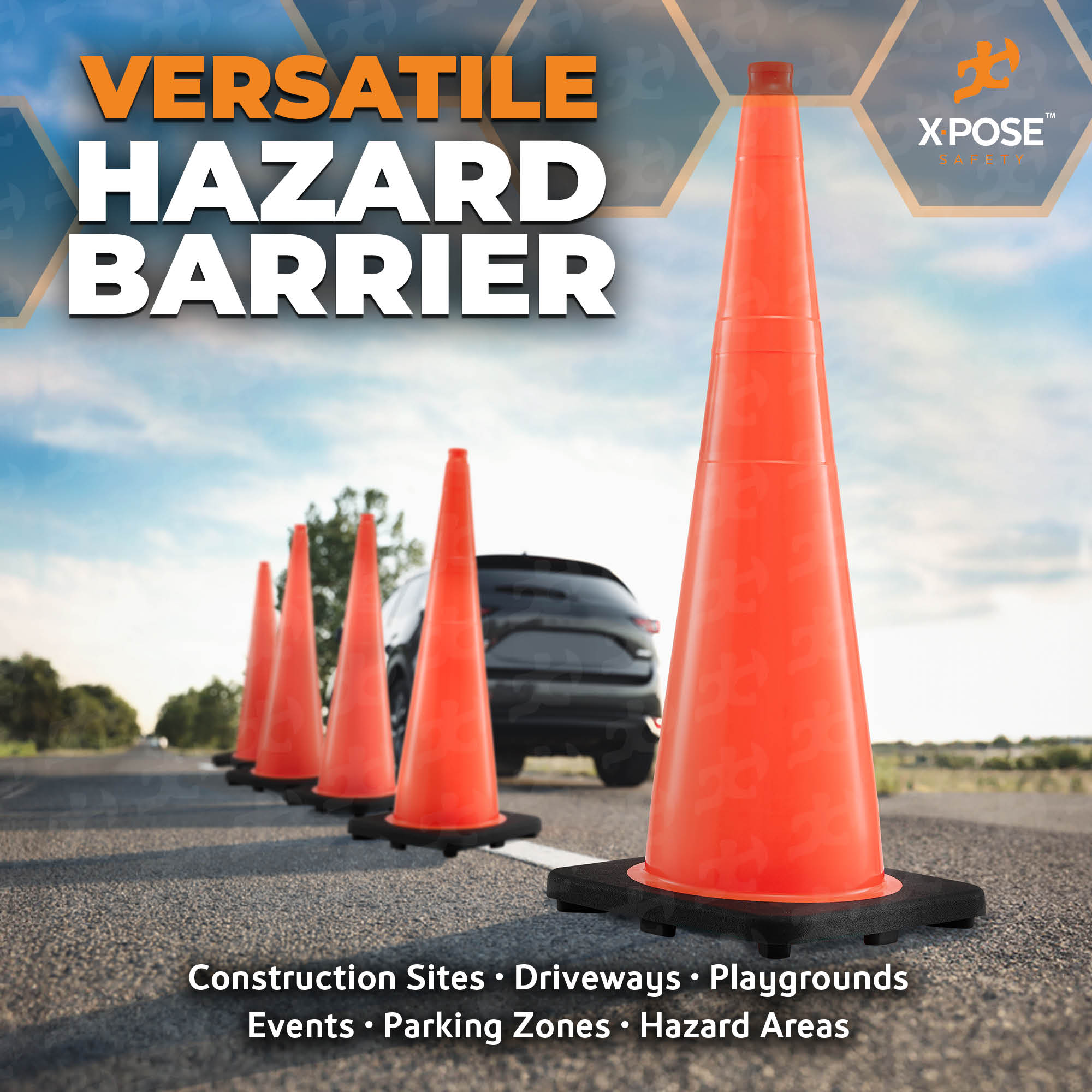 36" Orange Traffic Cone