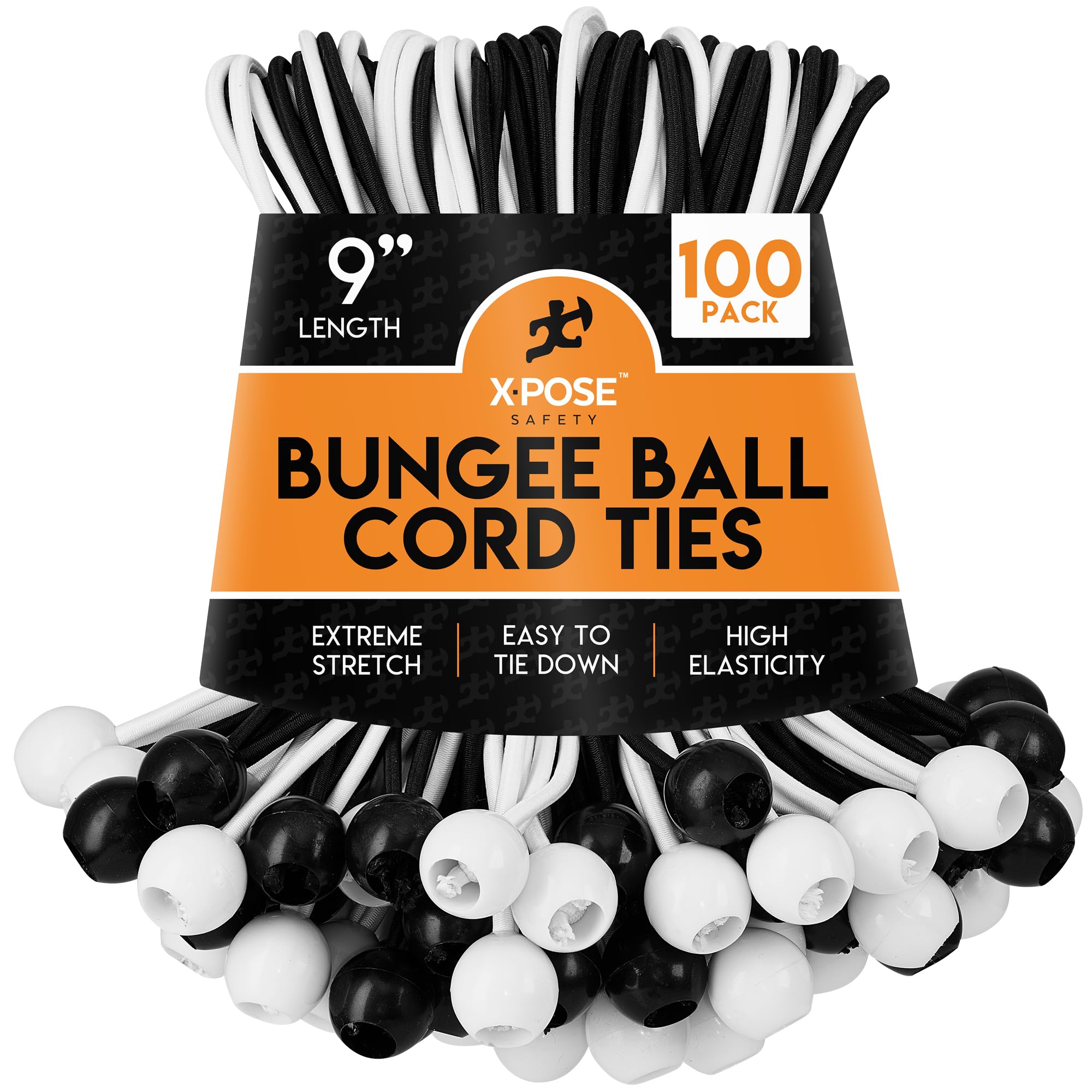 Heavy Duty Ball Bungees With Cord Ties