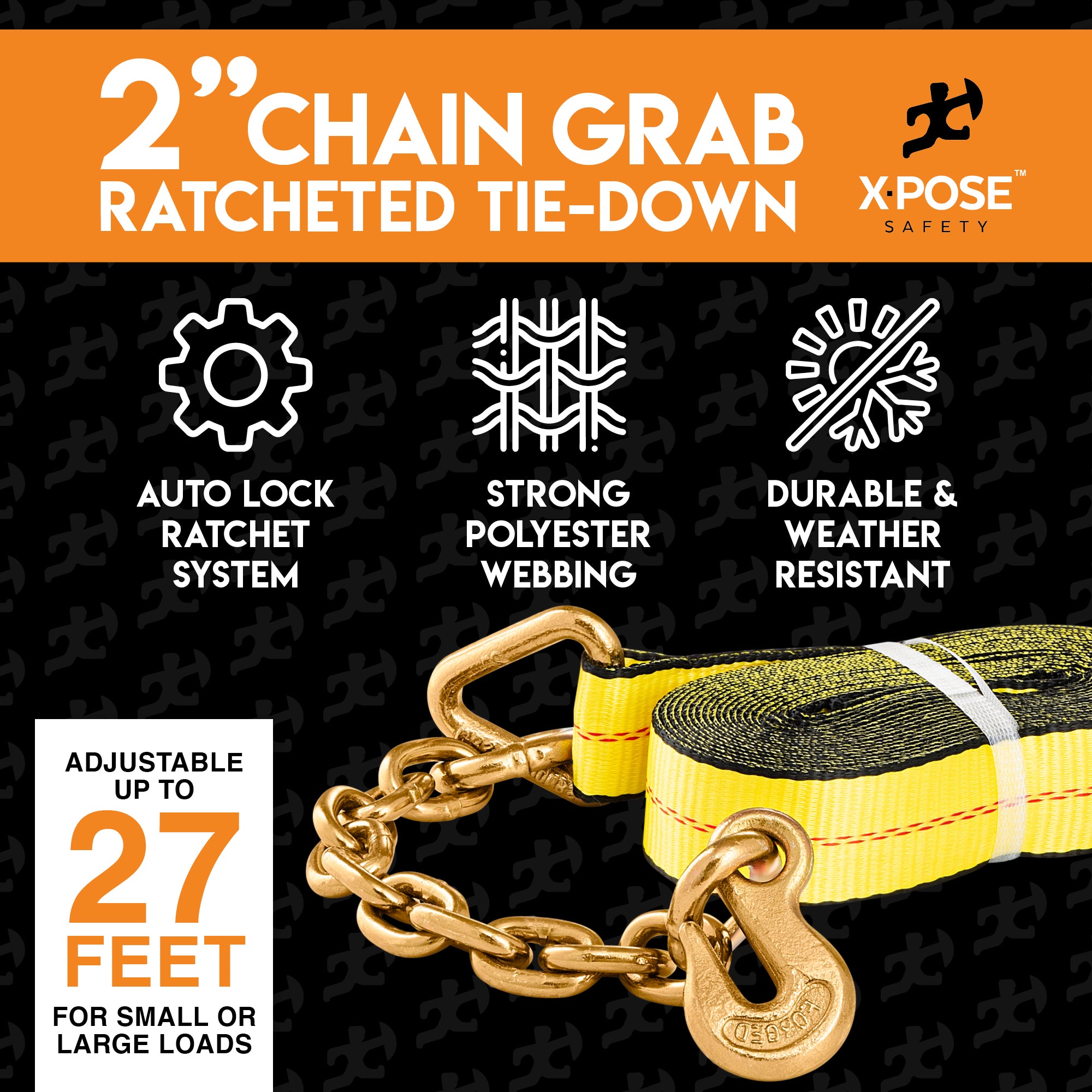 Heavy Duty Tie Down Ratchet Straps