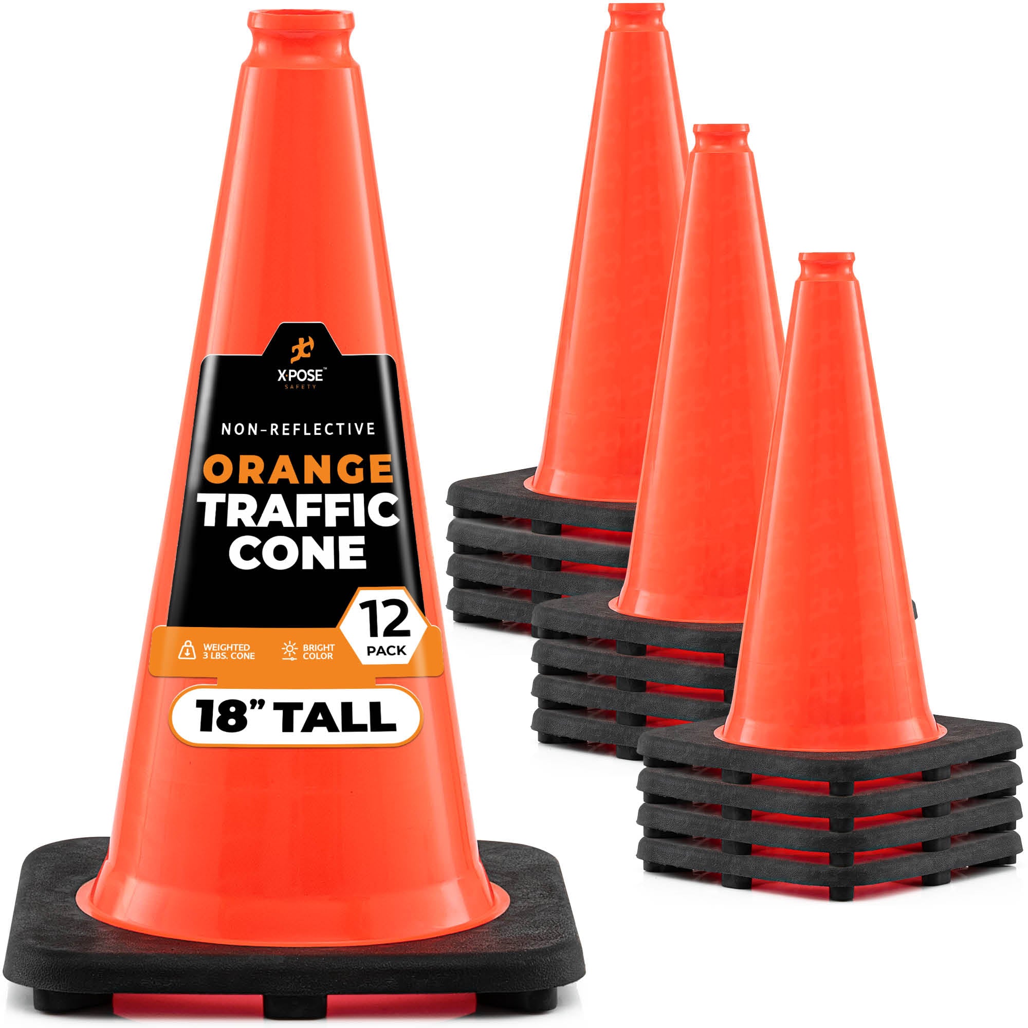 18" Orange Traffic Cone