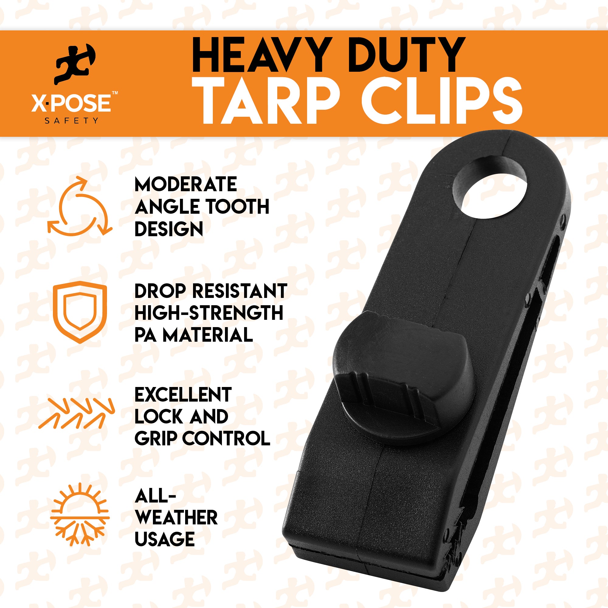 Heavy Duty Reusable Tarp Clips