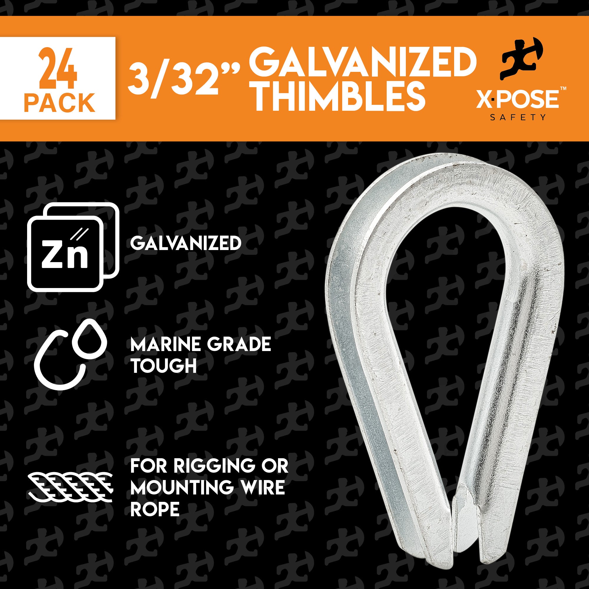 Galvanized Steel Cable Thimbles