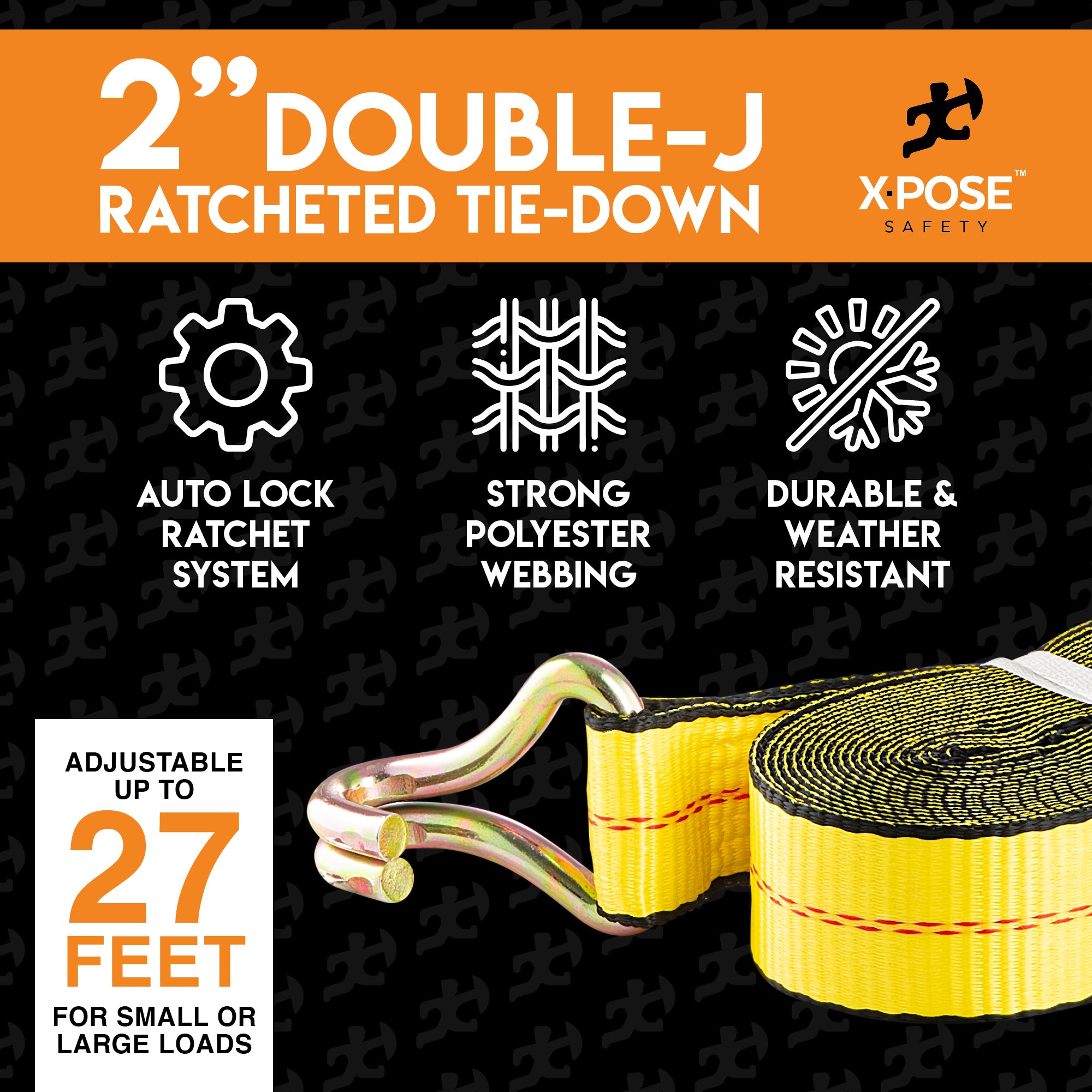 Heavy Duty Tie Down Ratchet Straps