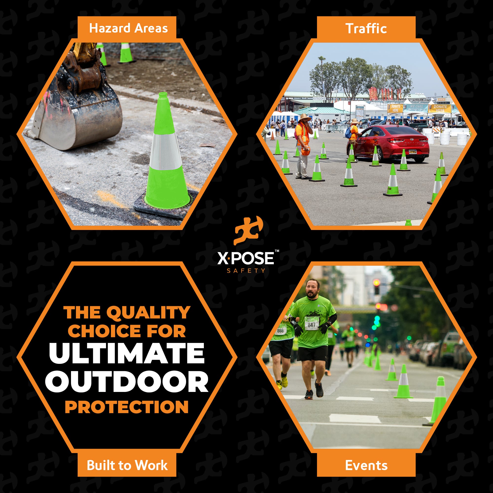 18" Lime Traffic Cone