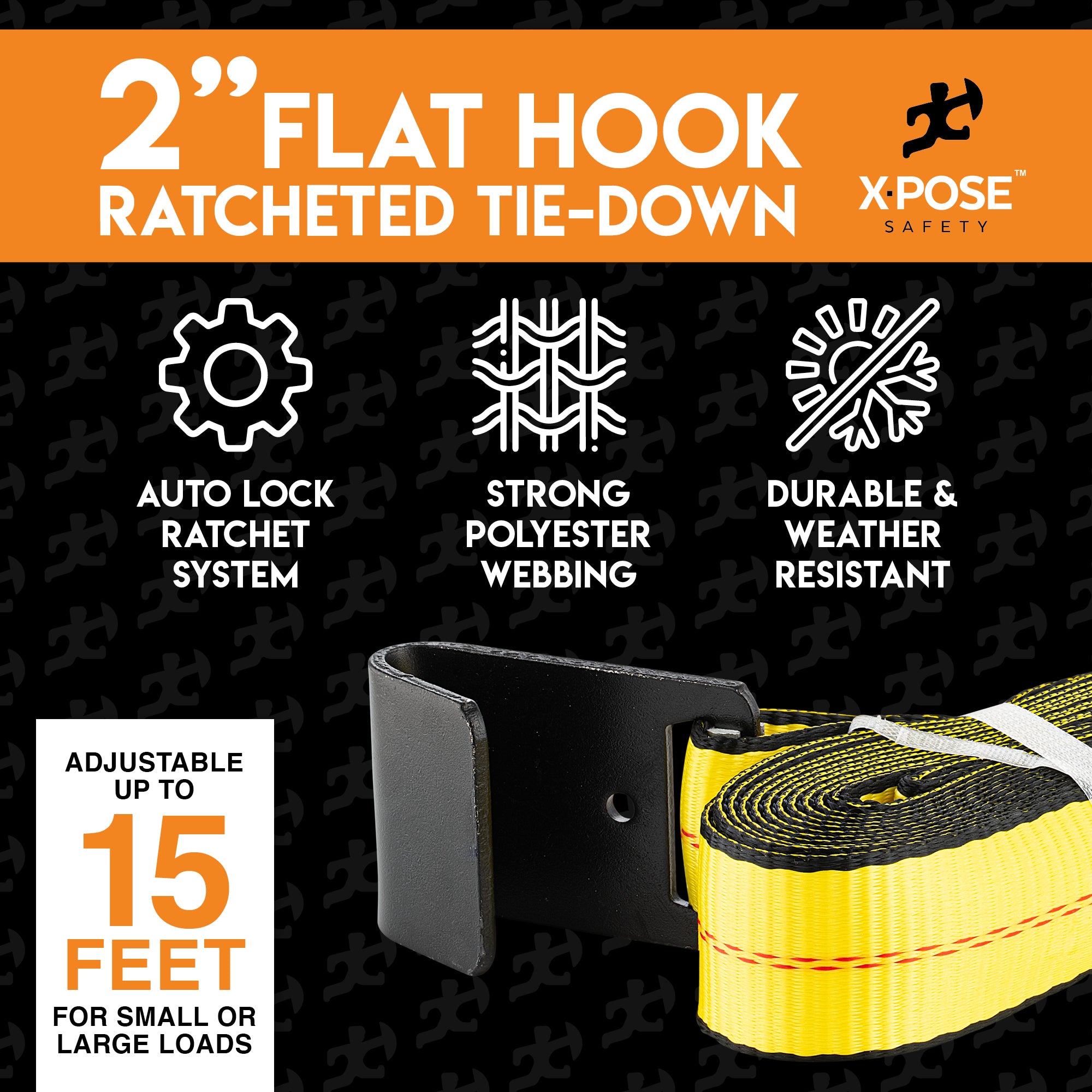 Heavy Duty Tie Down Ratchet Straps