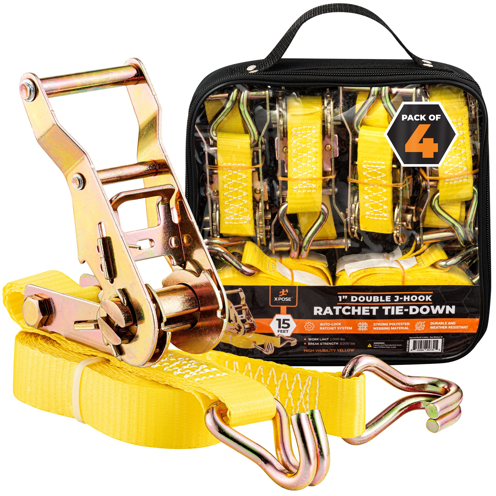Heavy Duty Tie Down Ratchet Straps