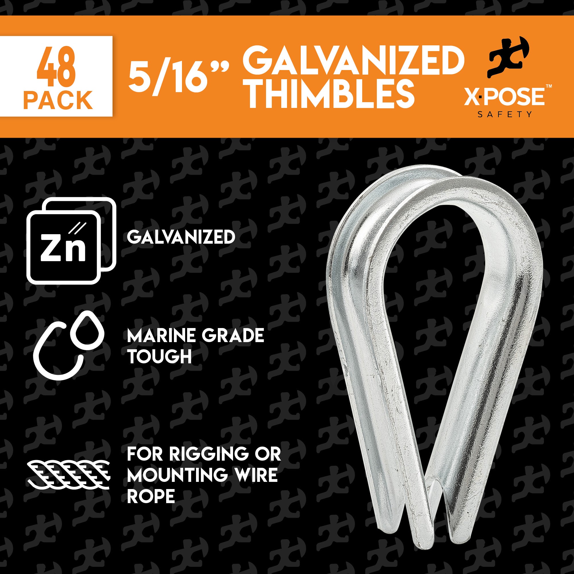 Galvanized Steel Cable Thimbles