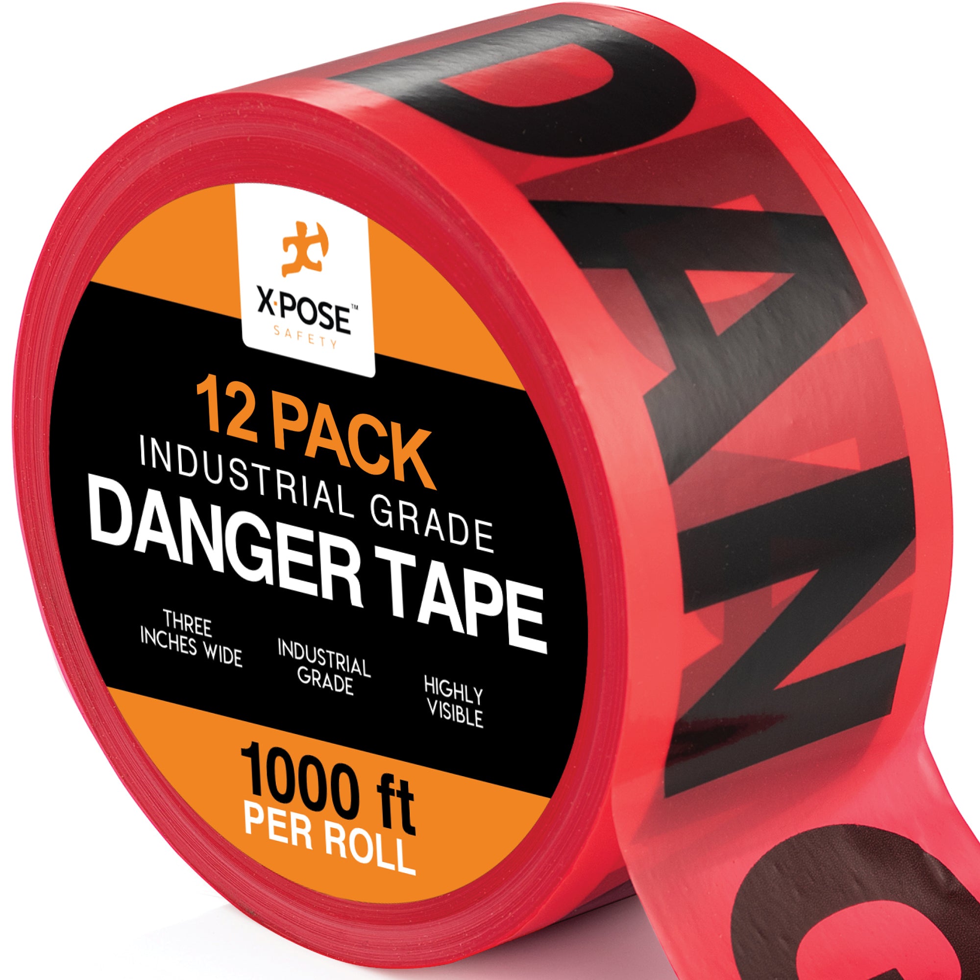 3" Barricade Tape Roll 1000 FT