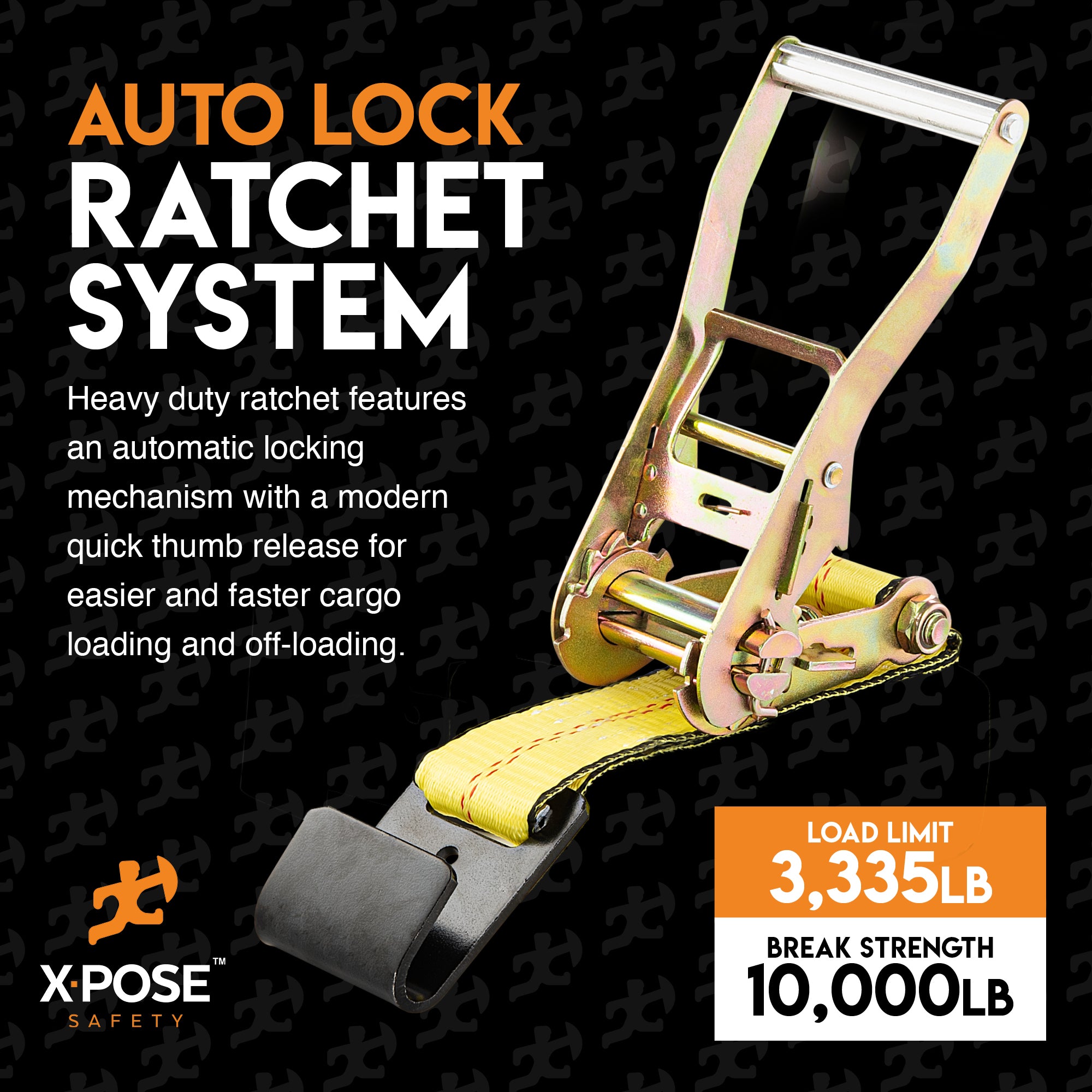 Heavy Duty Tie Down Ratchet Straps