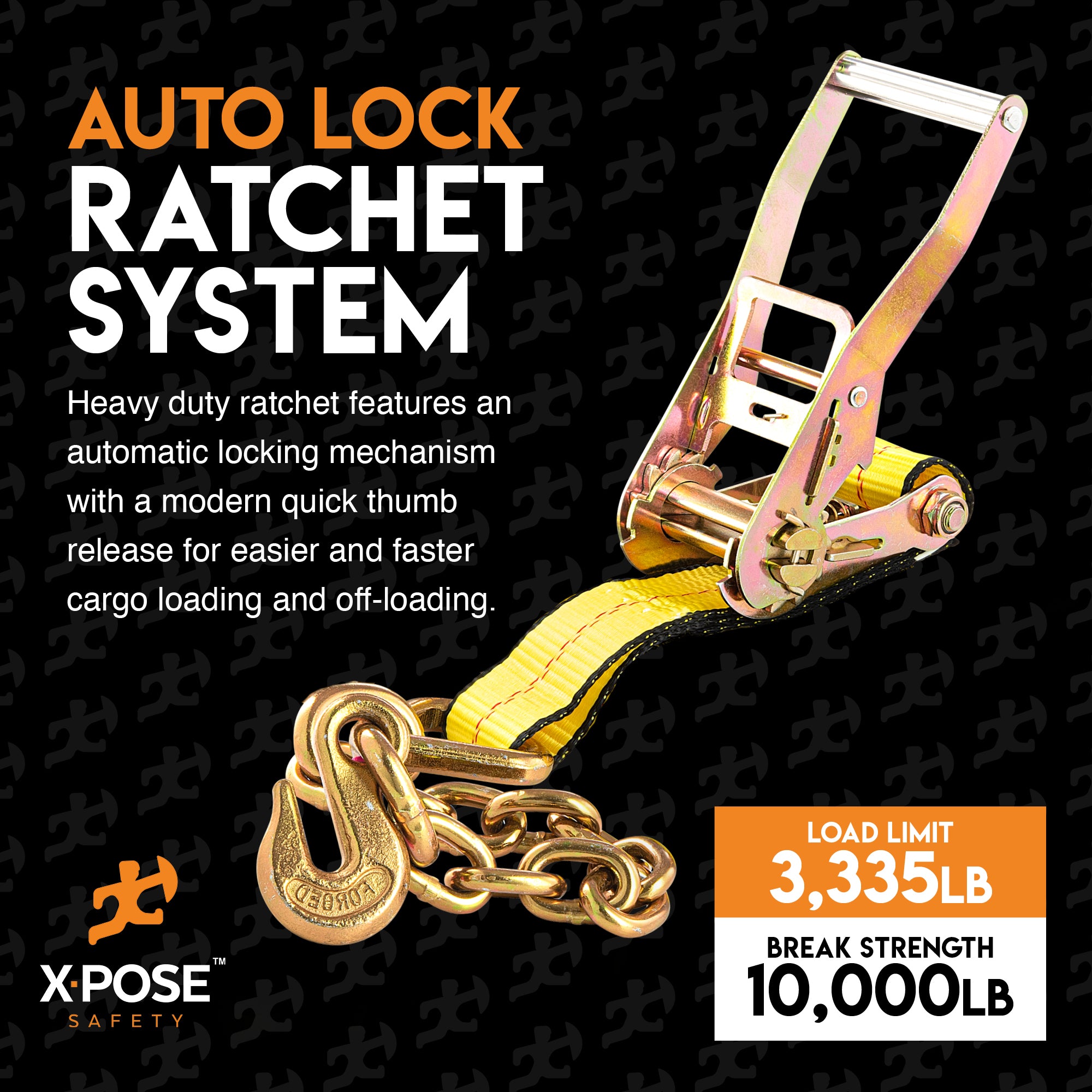Heavy Duty Tie Down Ratchet Straps
