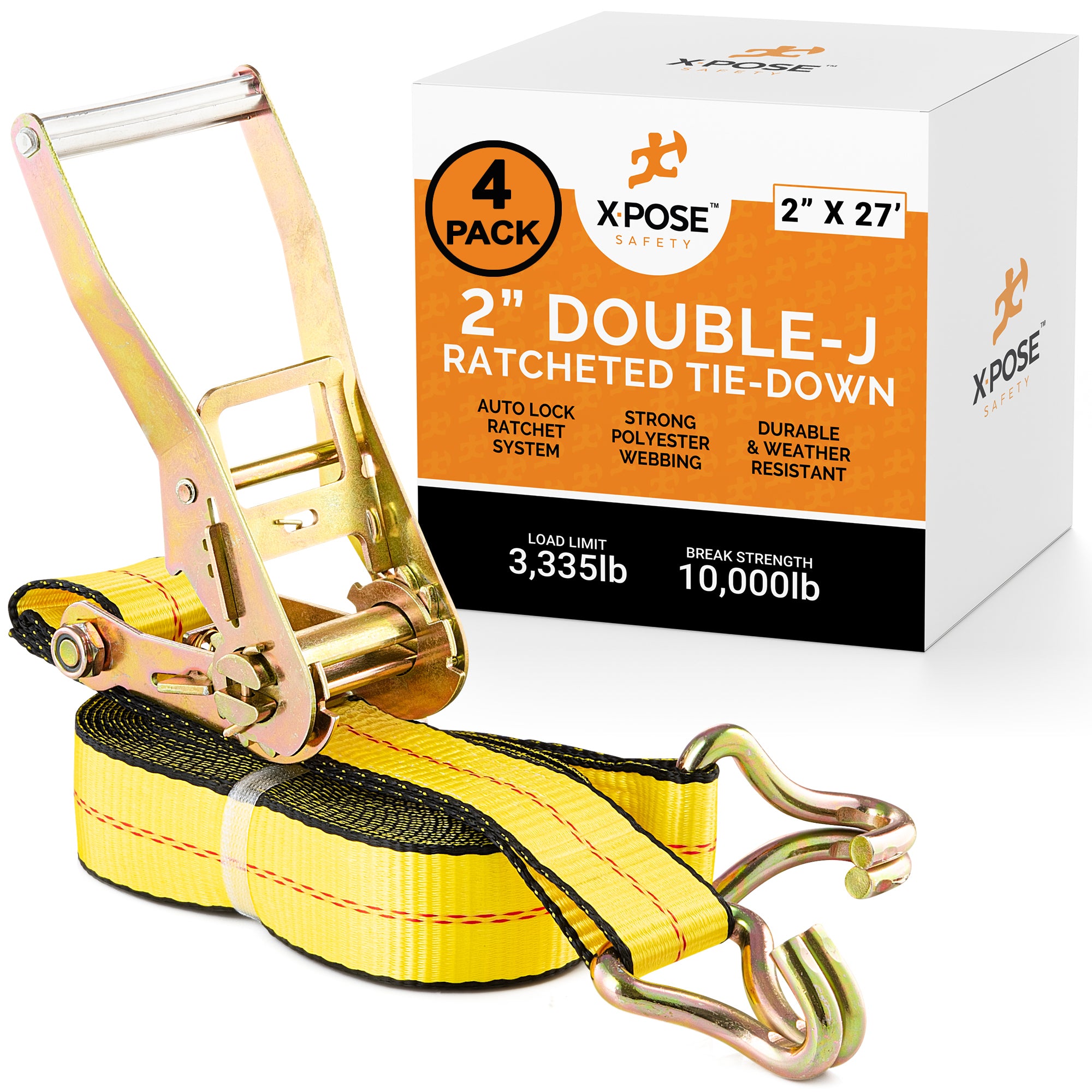 Heavy Duty Tie Down Ratchet Straps