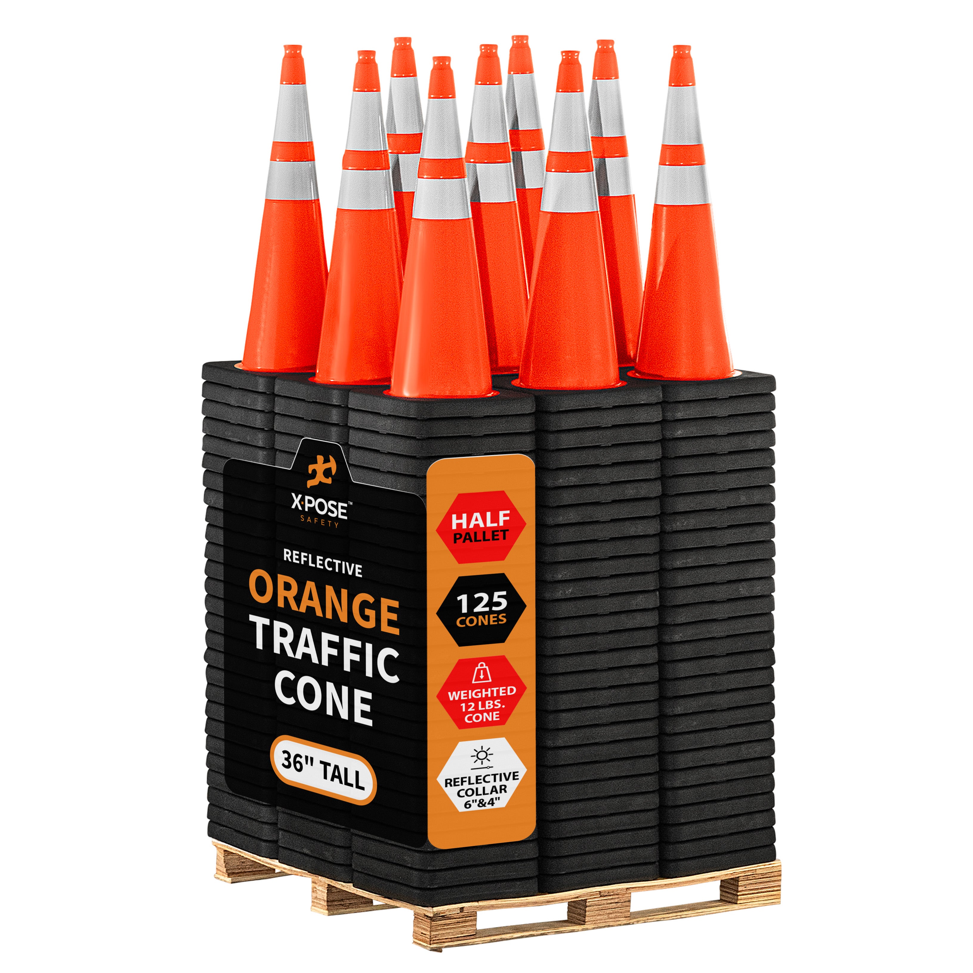 36" Orange Traffic Cone