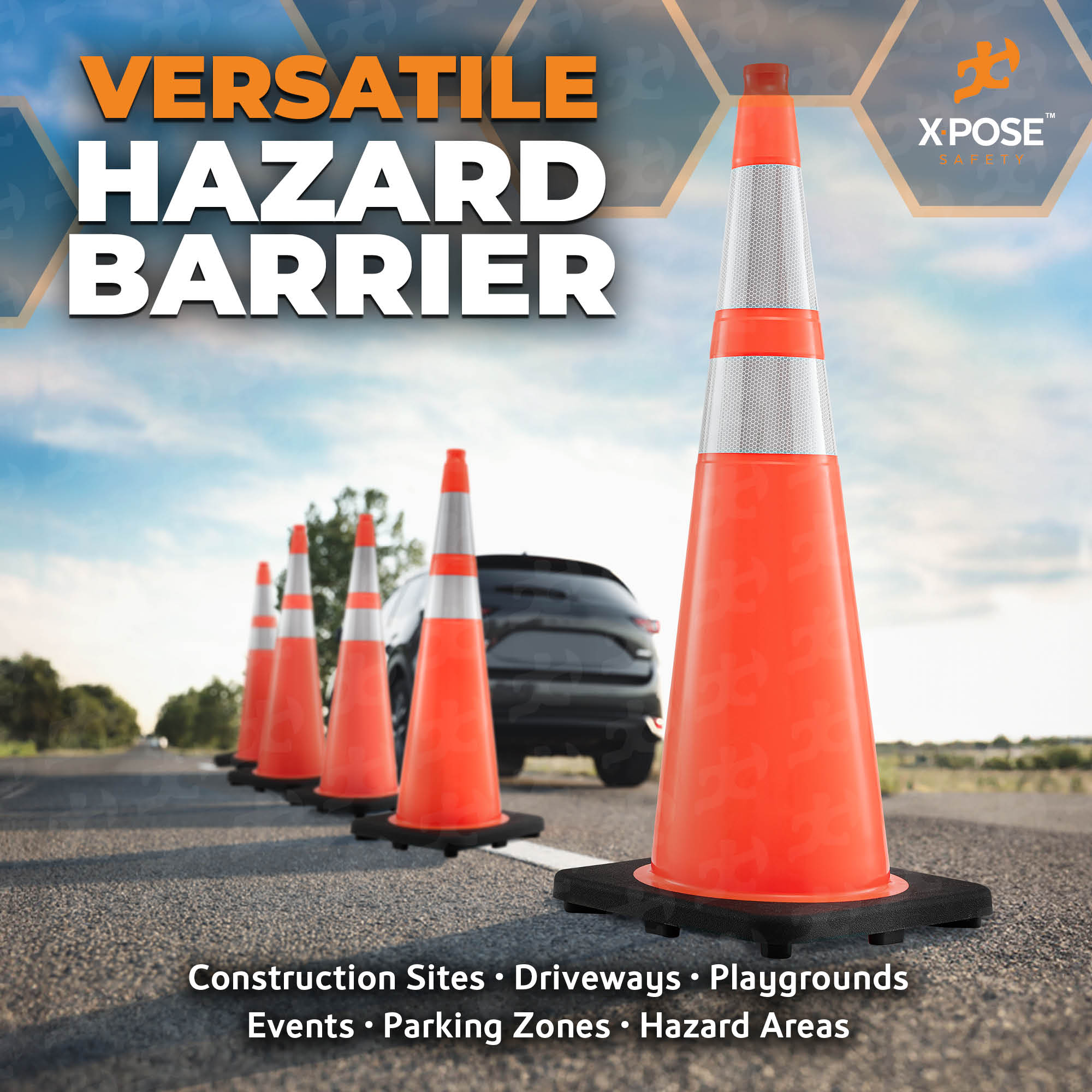 36" Orange Traffic Cone