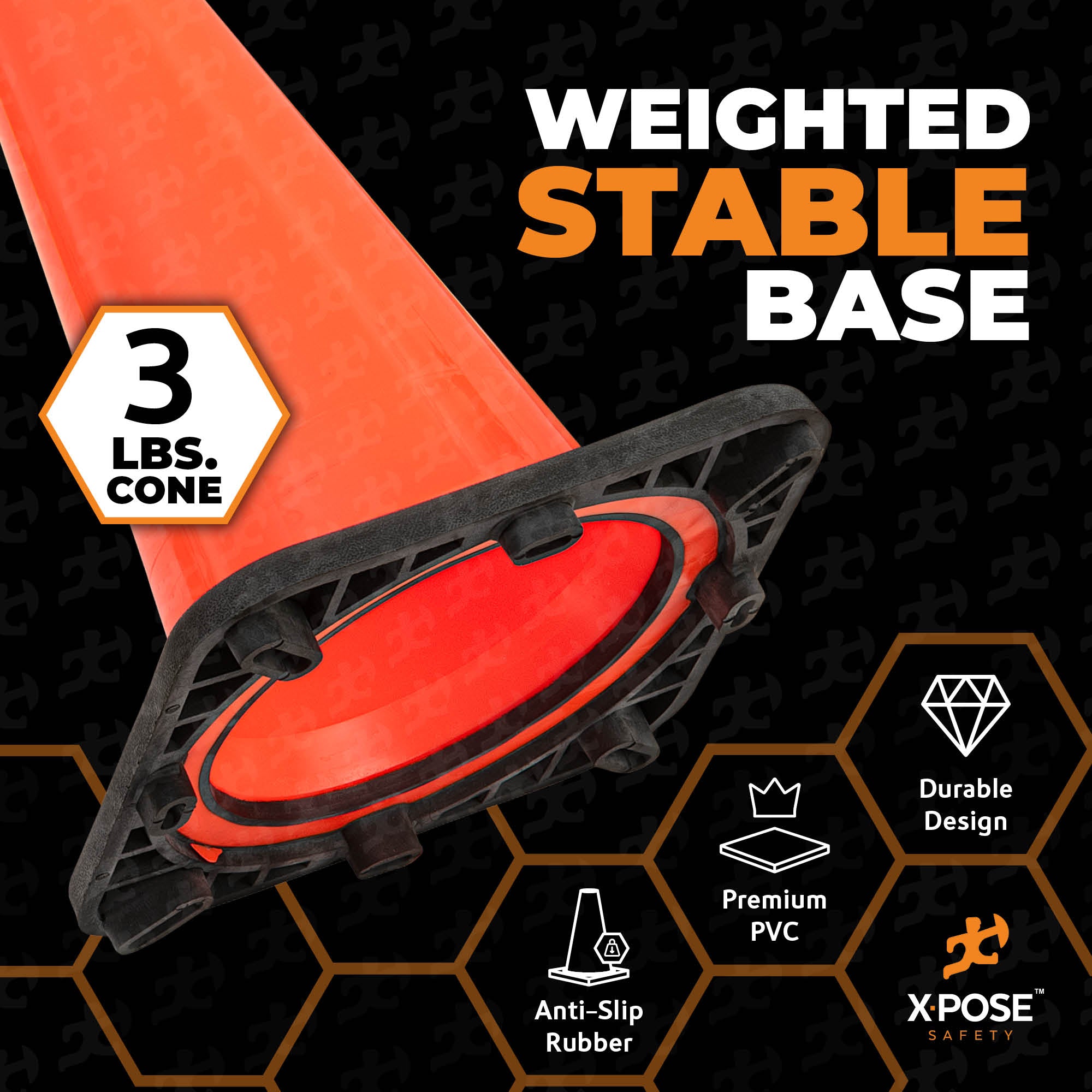 18" Orange Traffic Cone