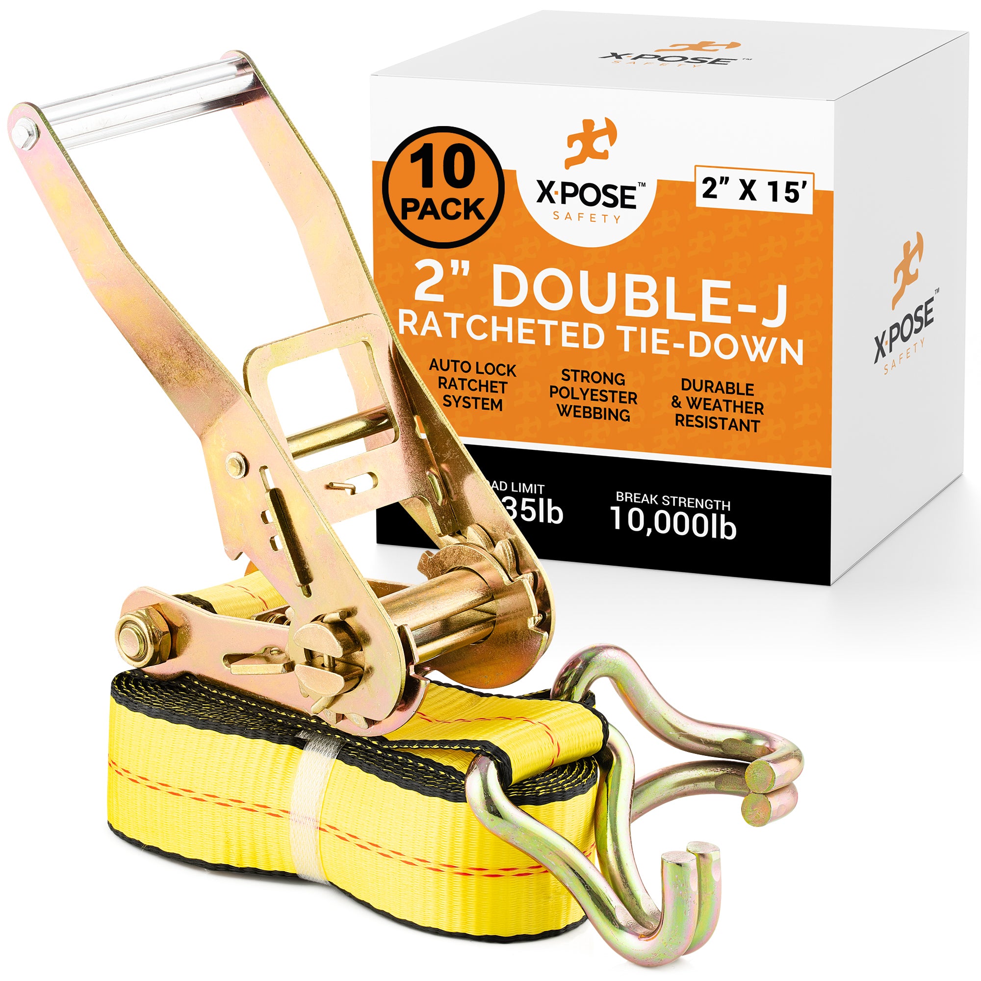 Heavy Duty Tie Down Ratchet Straps