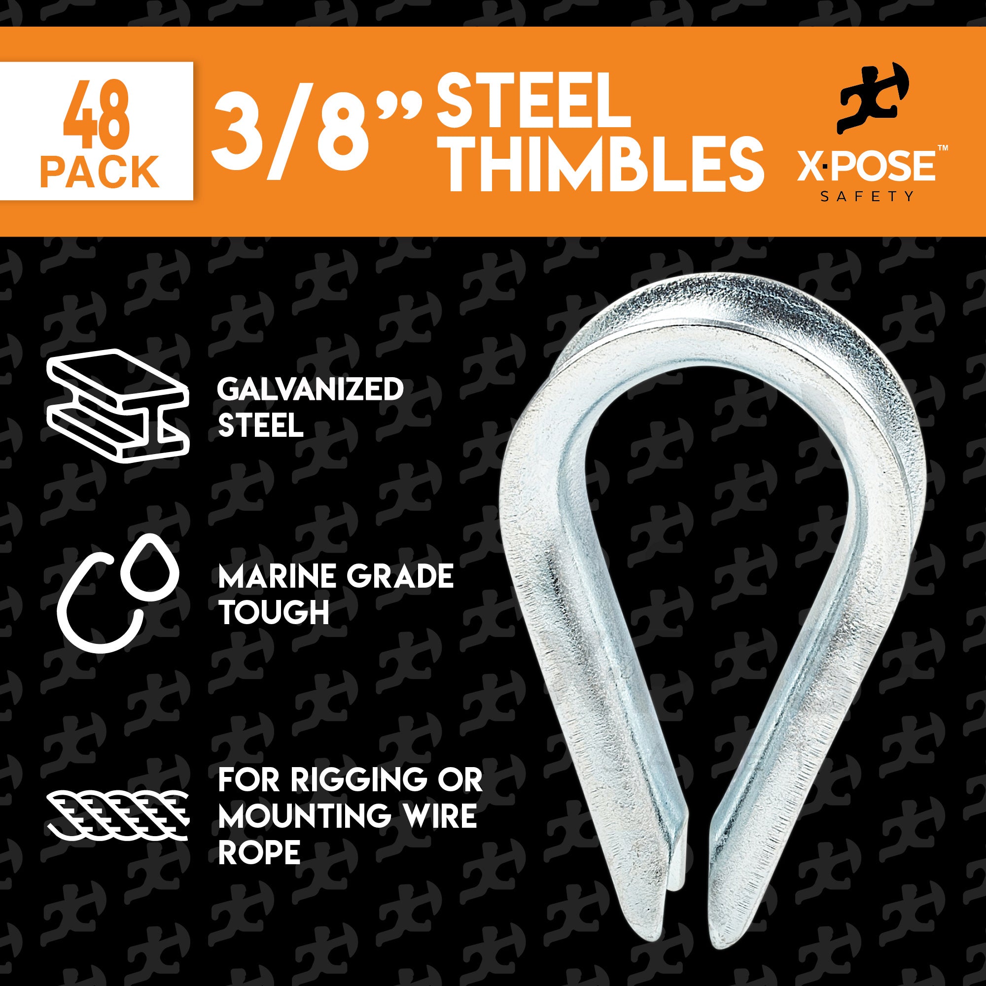 Galvanized Steel Cable Thimbles