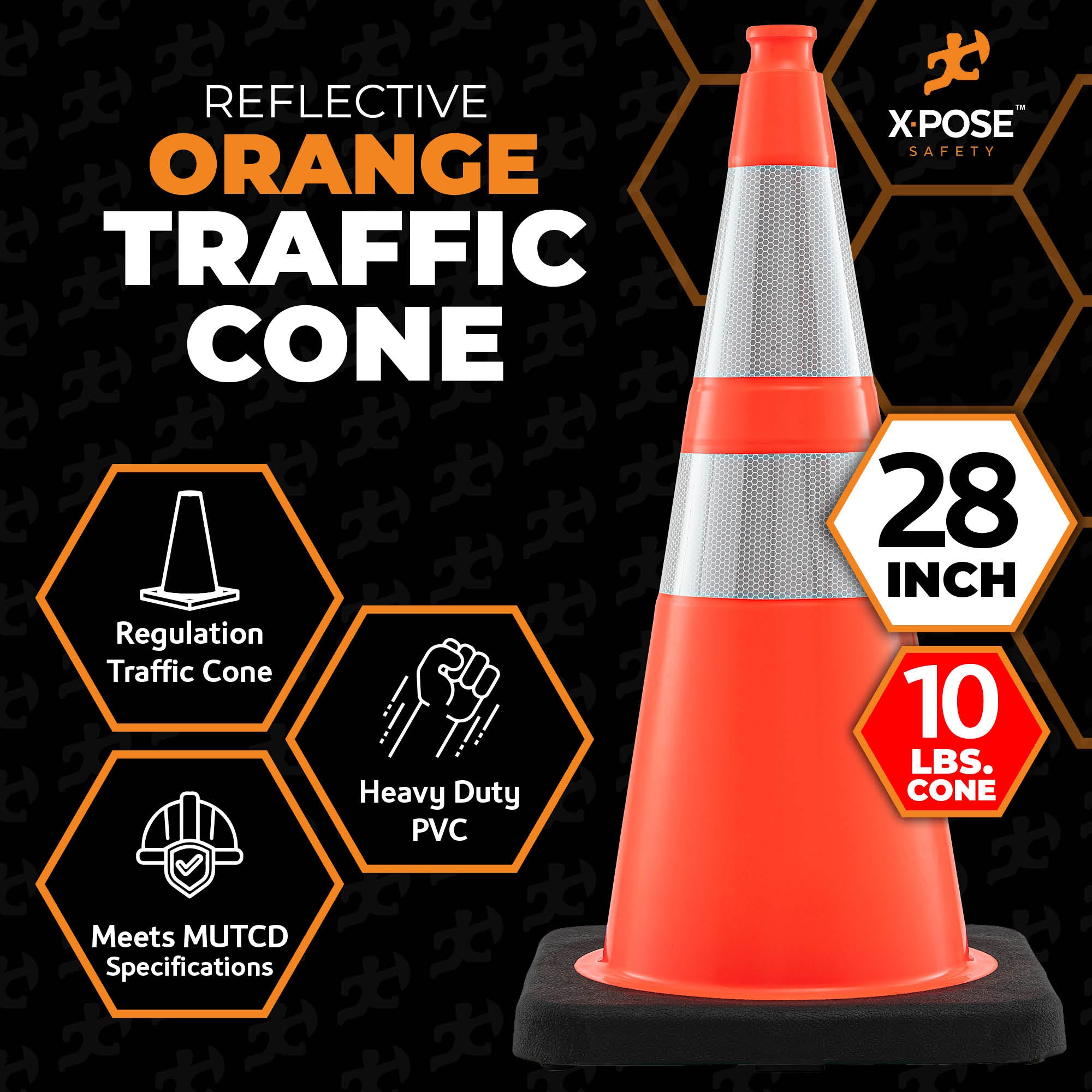 28" Orange Traffic Cone