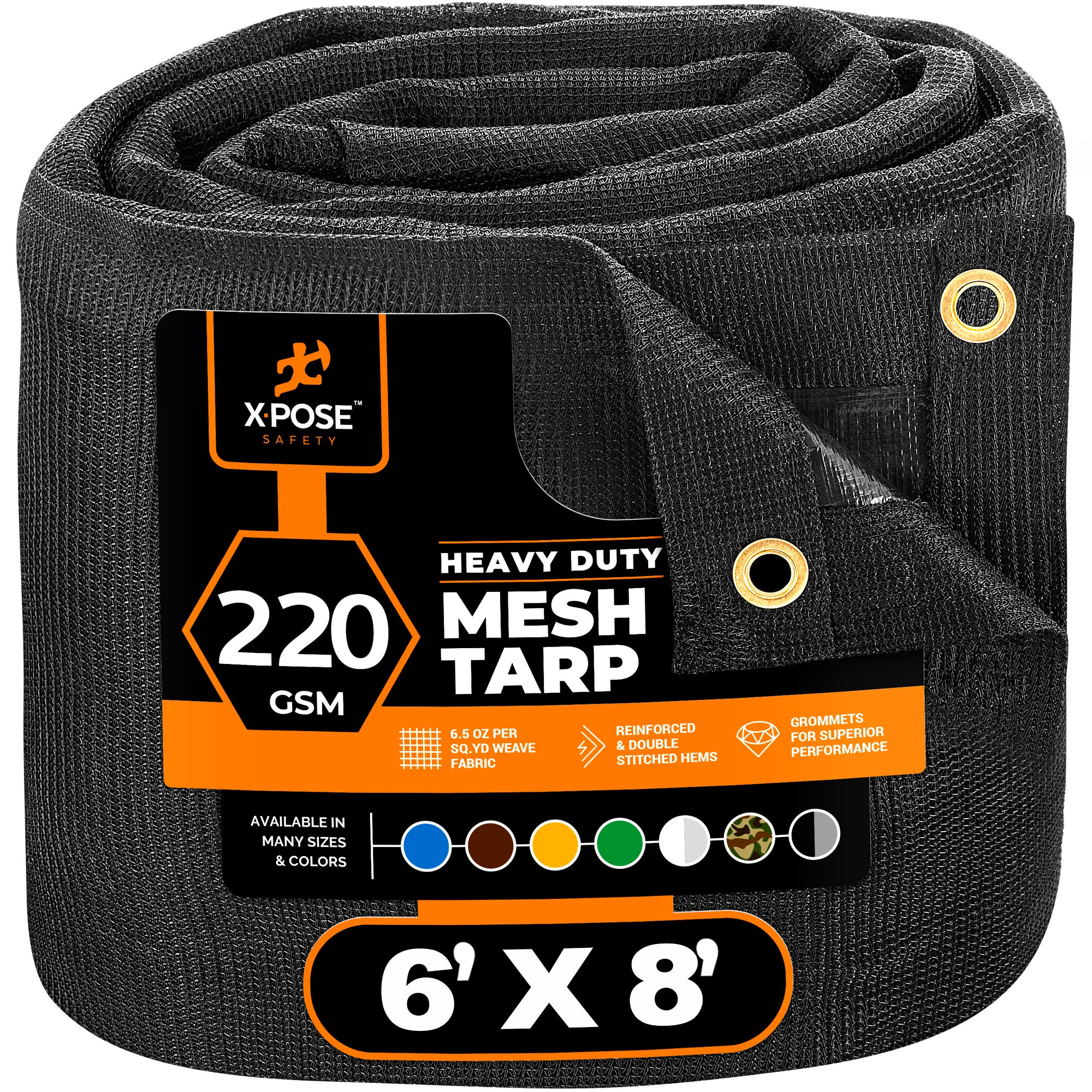 Black Mesh Truck Tarp