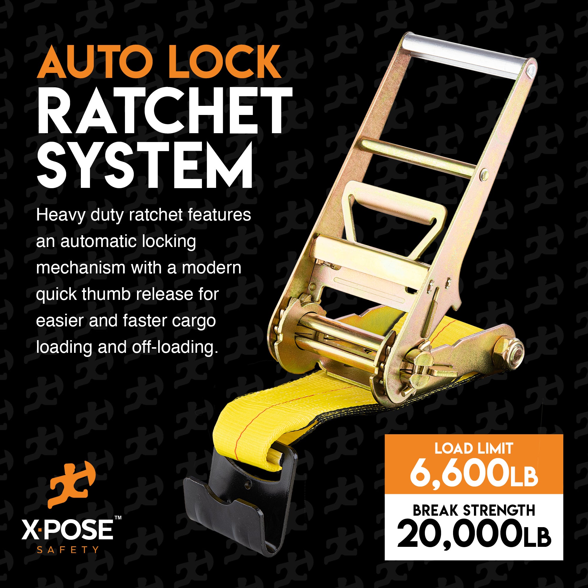 Heavy Duty Tie Down Ratchet Straps