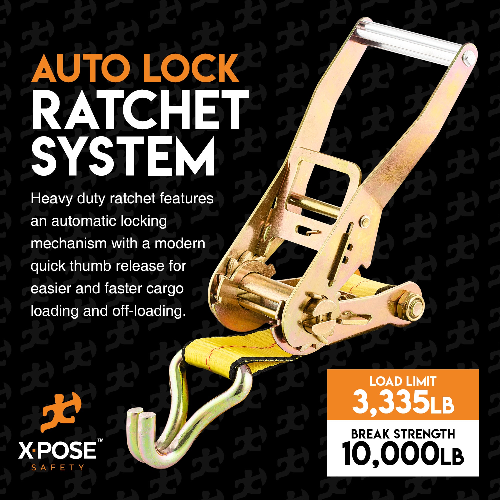Heavy Duty Tie Down Ratchet Straps